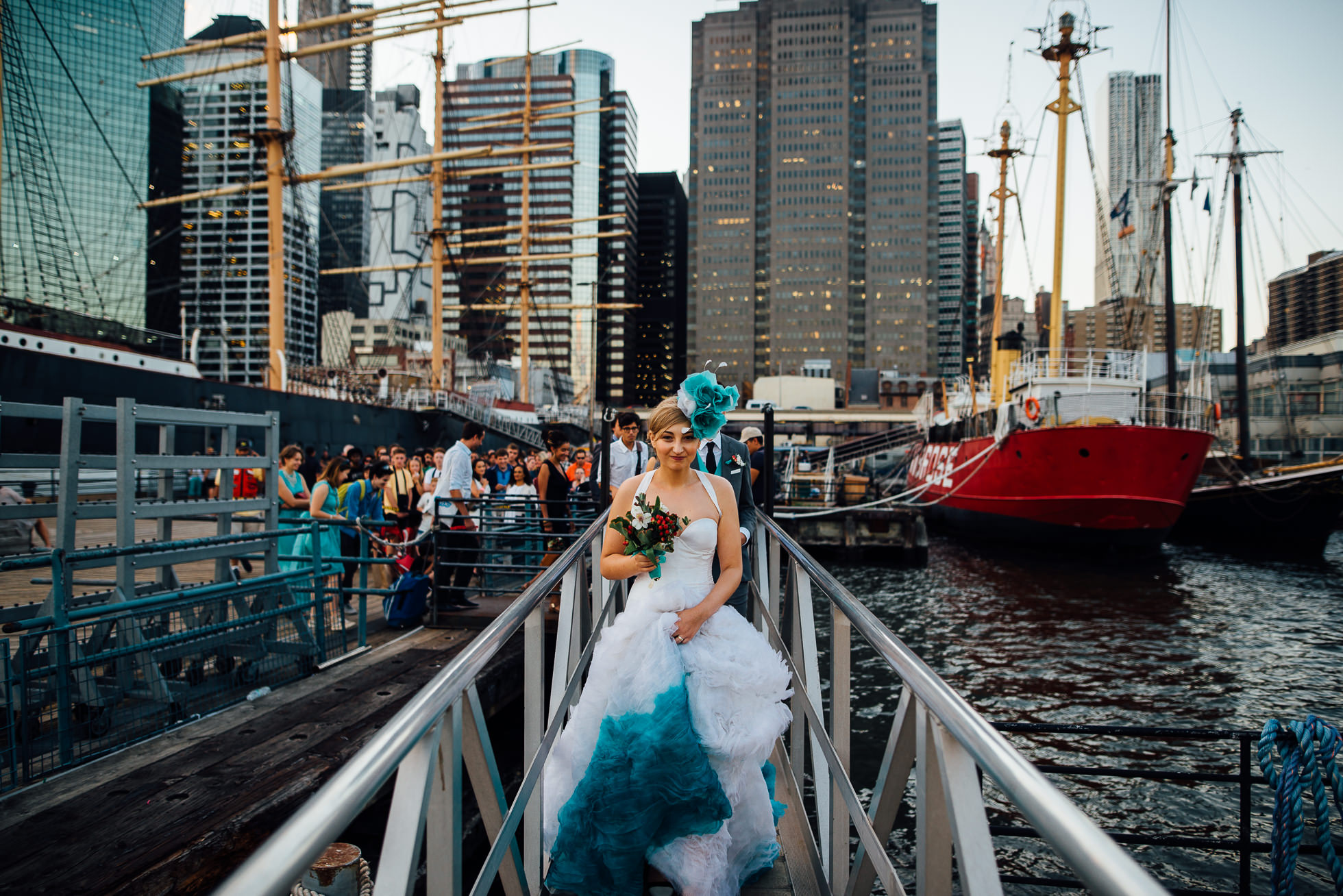 New York Water Taxi wedding