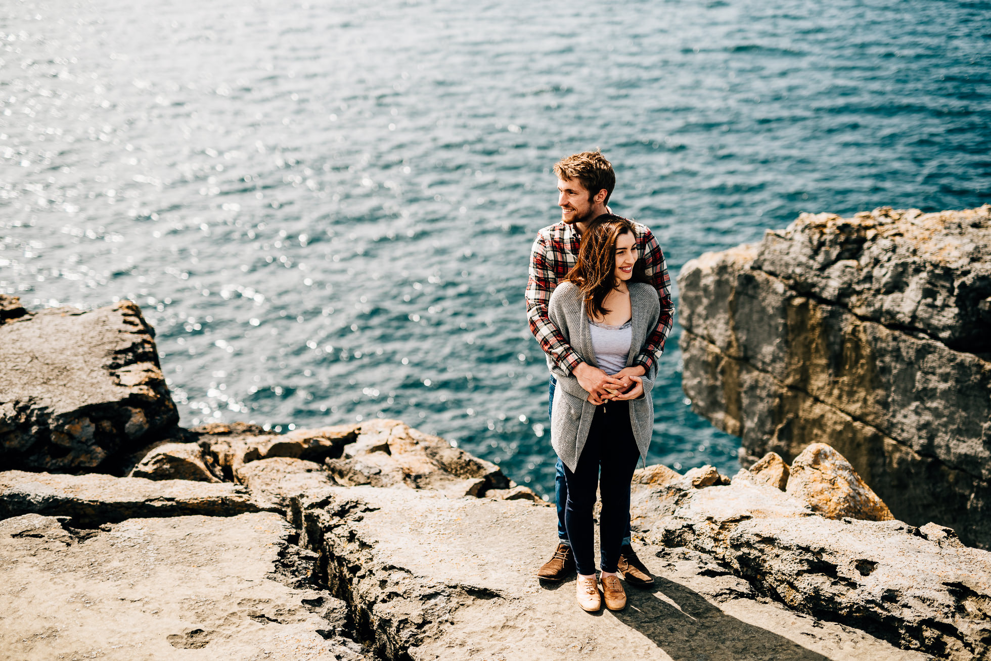 cute Irish couple engagement