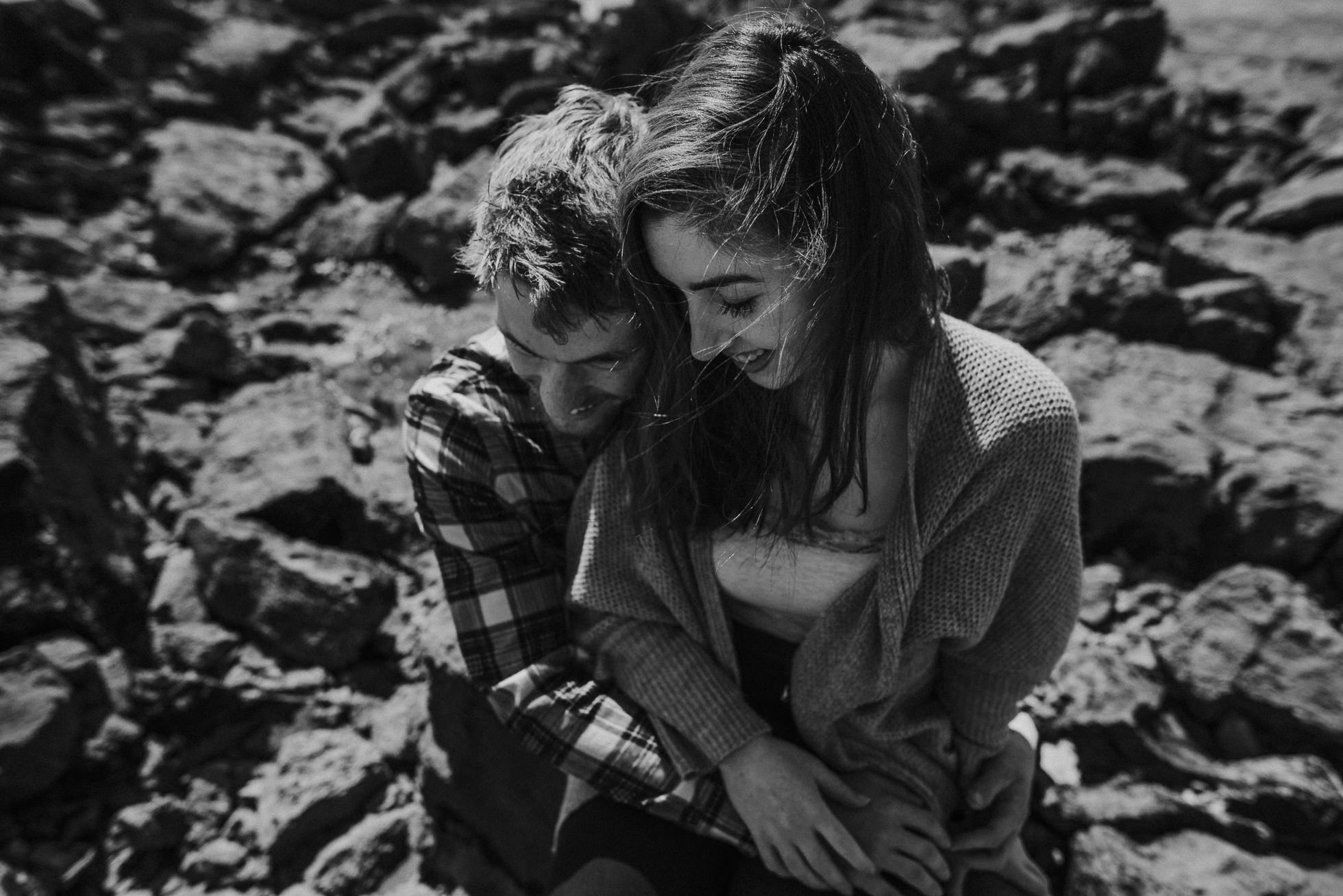 emotional Ireland couple portrait