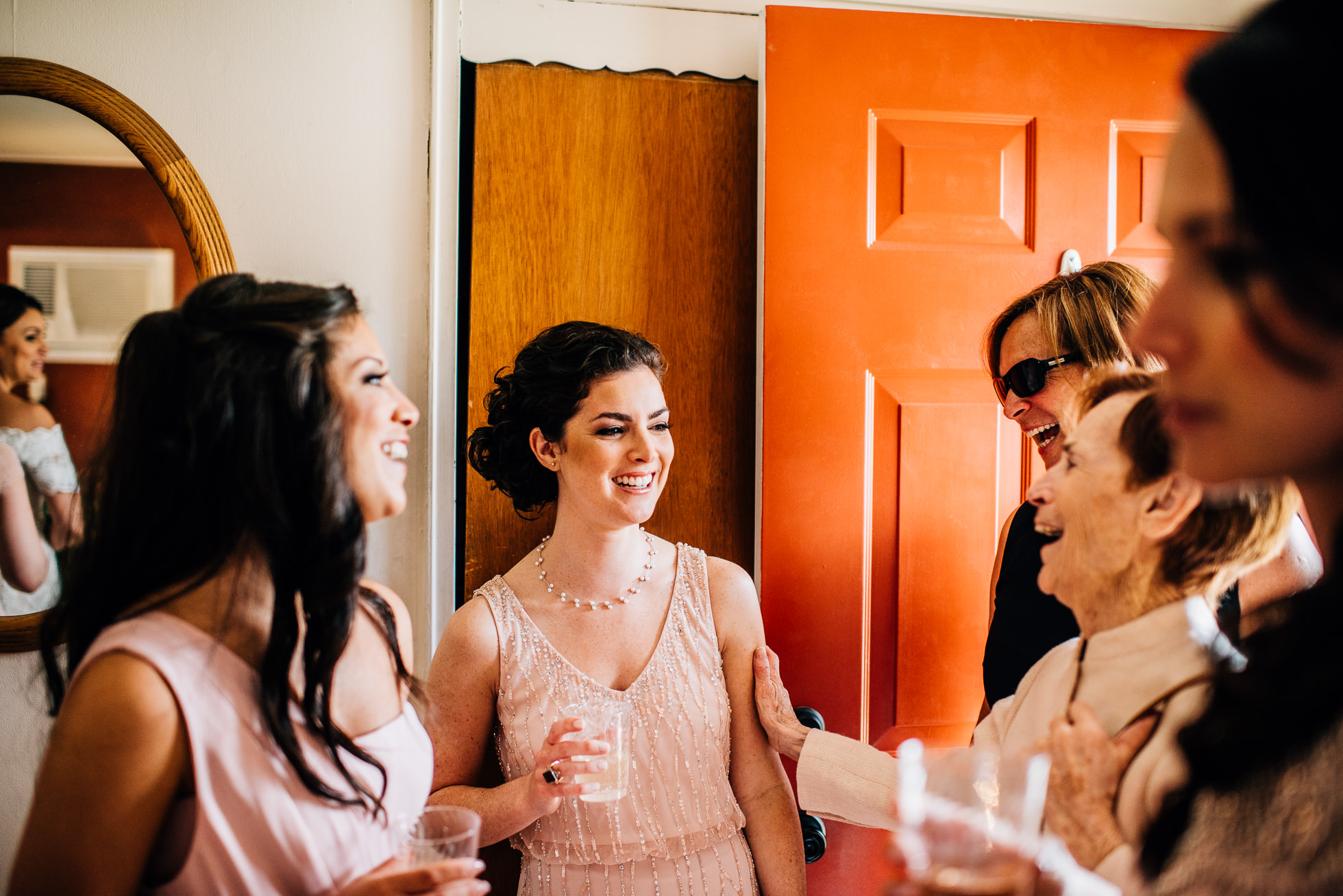 bridesmaids getting ready