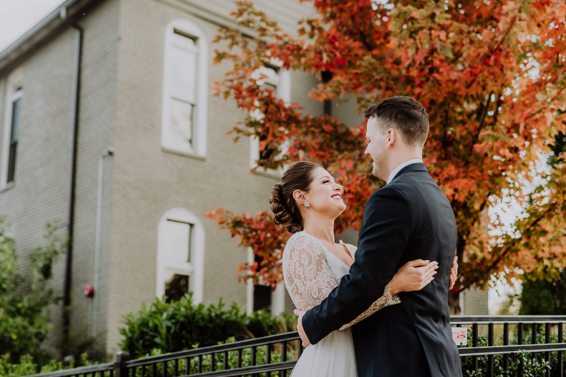 fall colors wedding portrait the cordelle nashville