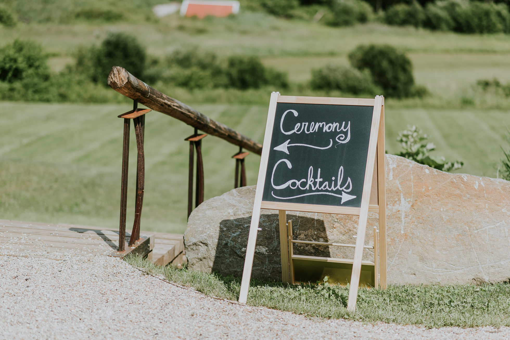 wedding ceremony sign photographed by Traverse the Tides