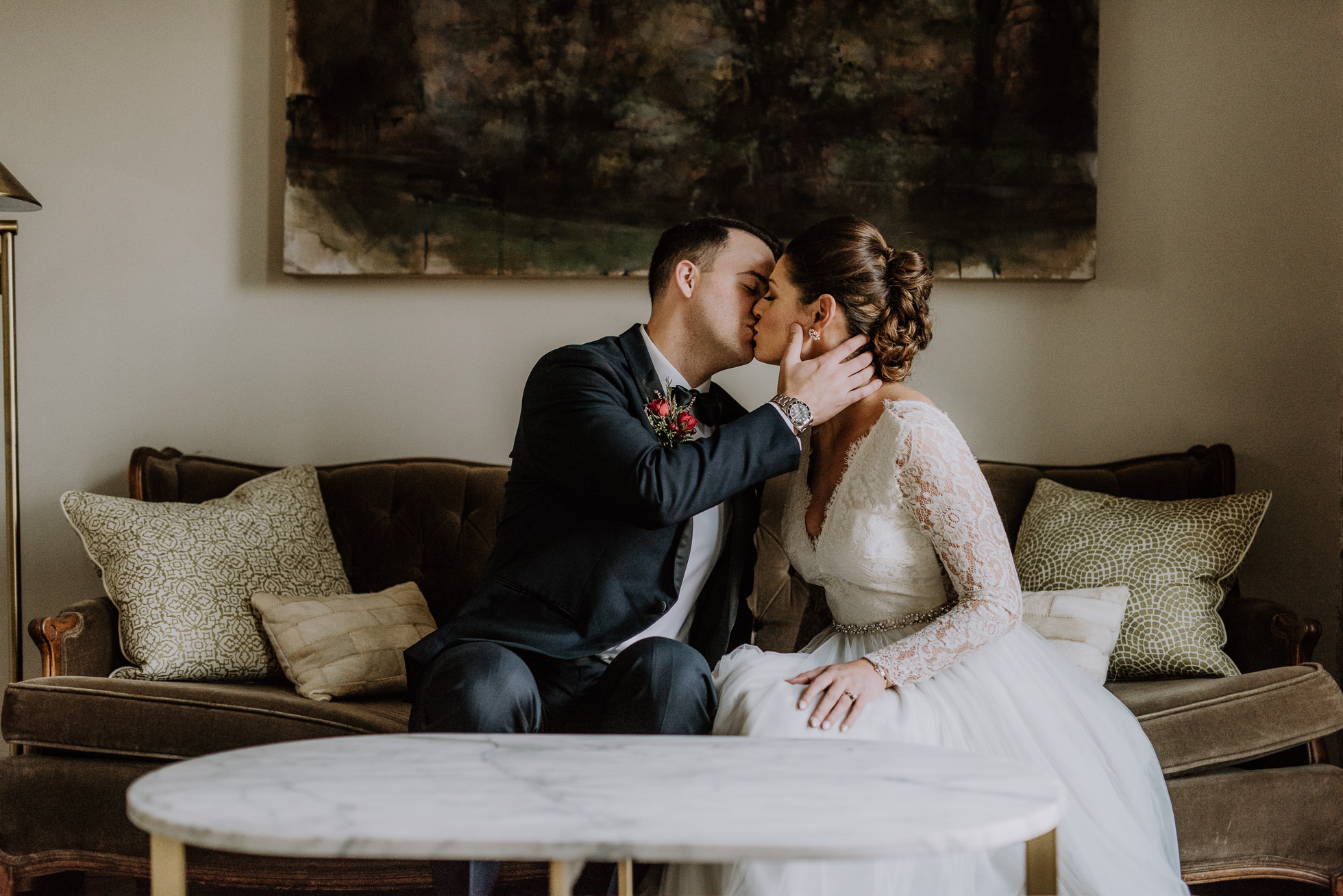 moody nashville wedding portraits at the cordelle