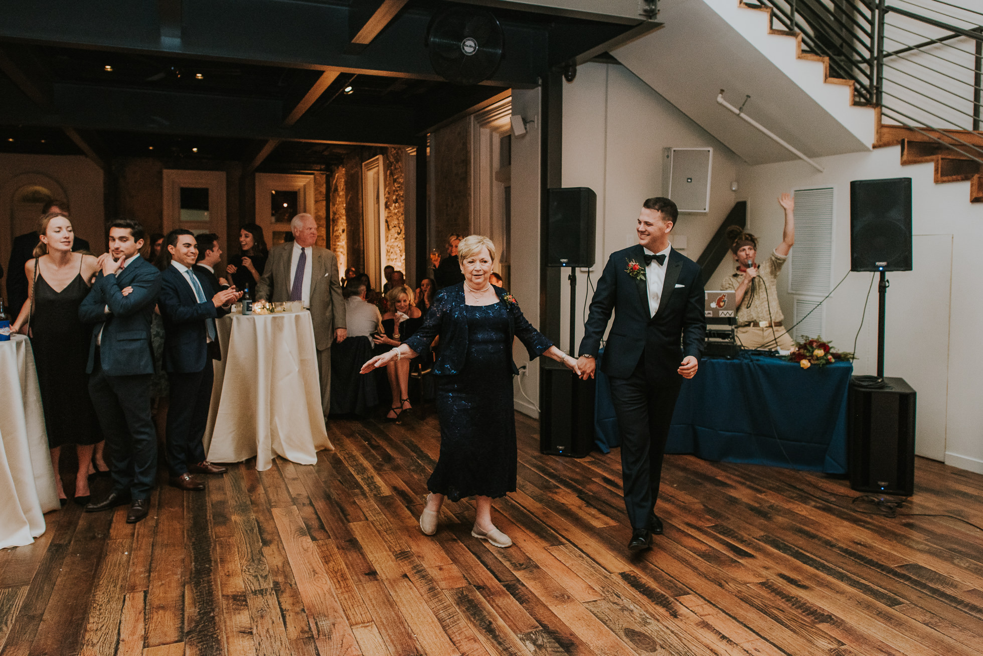 groom and grandmother dance at the cordelle wedding reception
