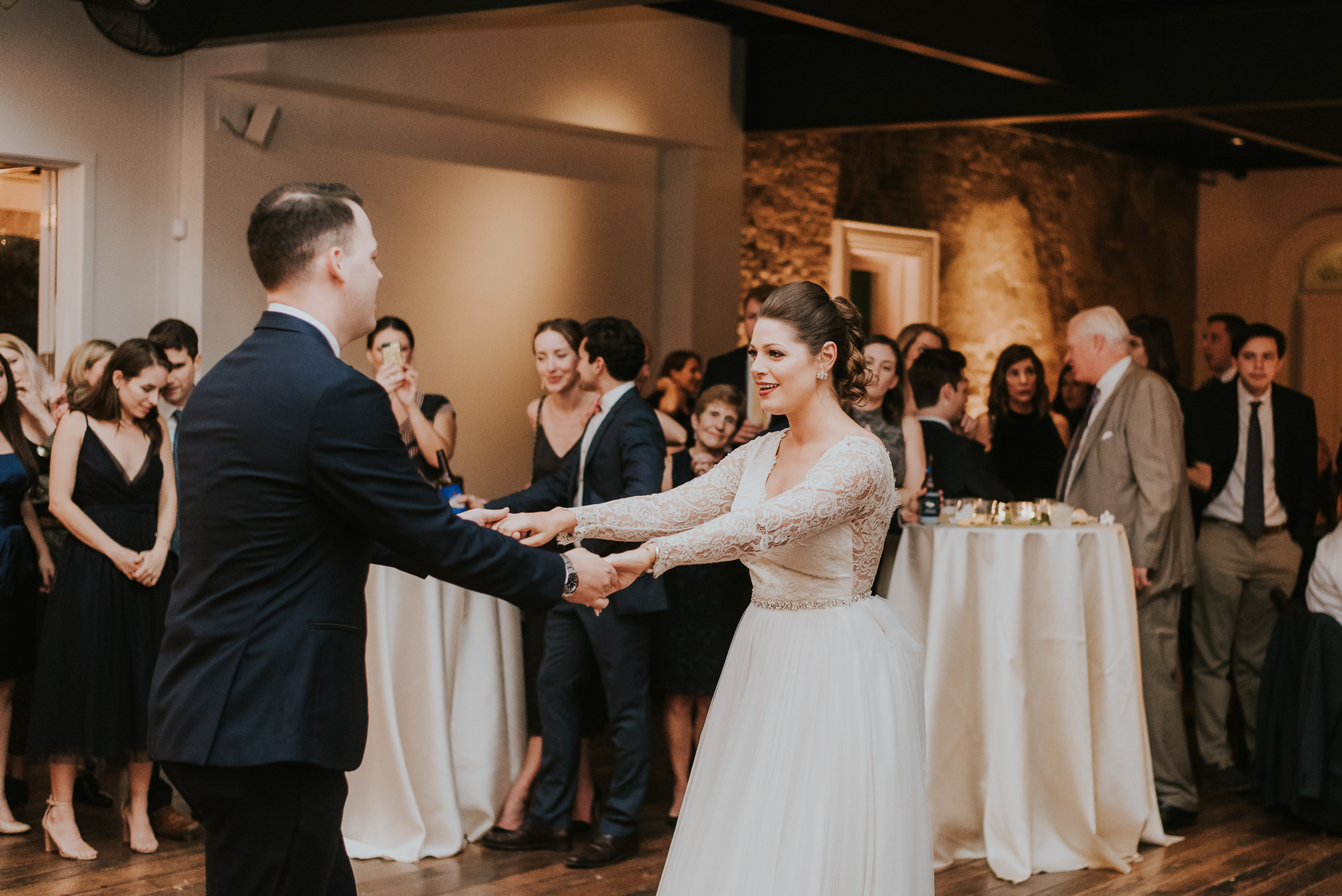 bride and groom first dance at the cordelle wedding