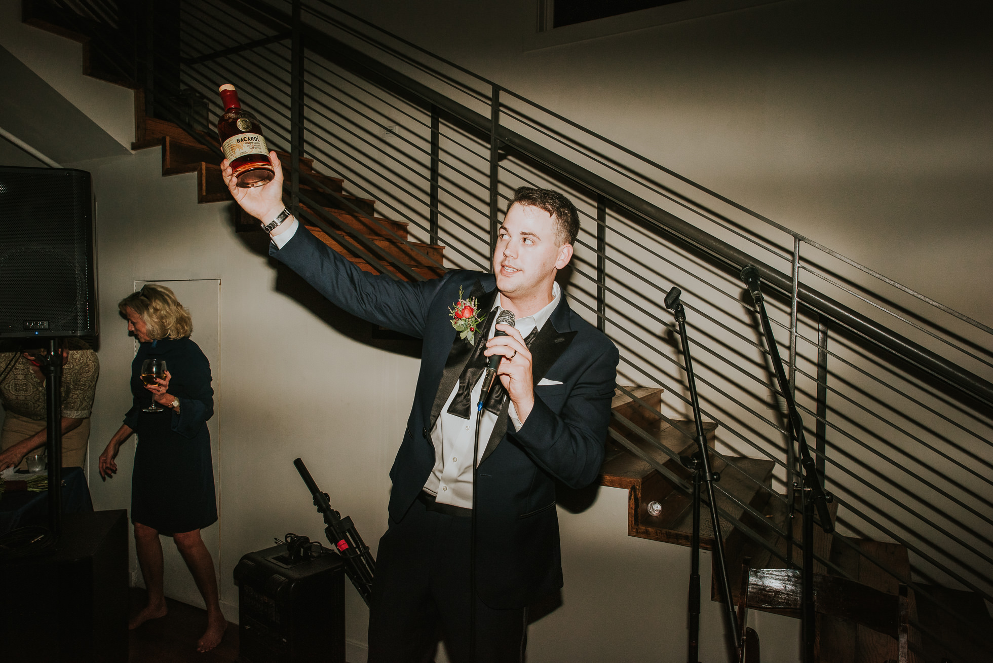 rum shots at wedding reception at the cordelle nashville wedding