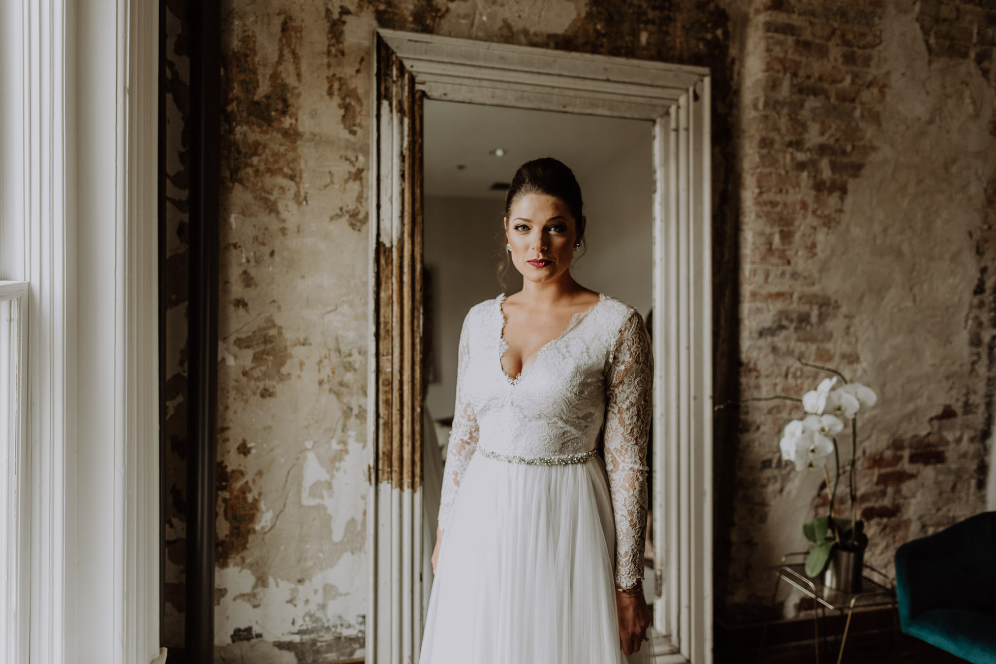 dramatic bridal portrait the cordelle nashville wedding