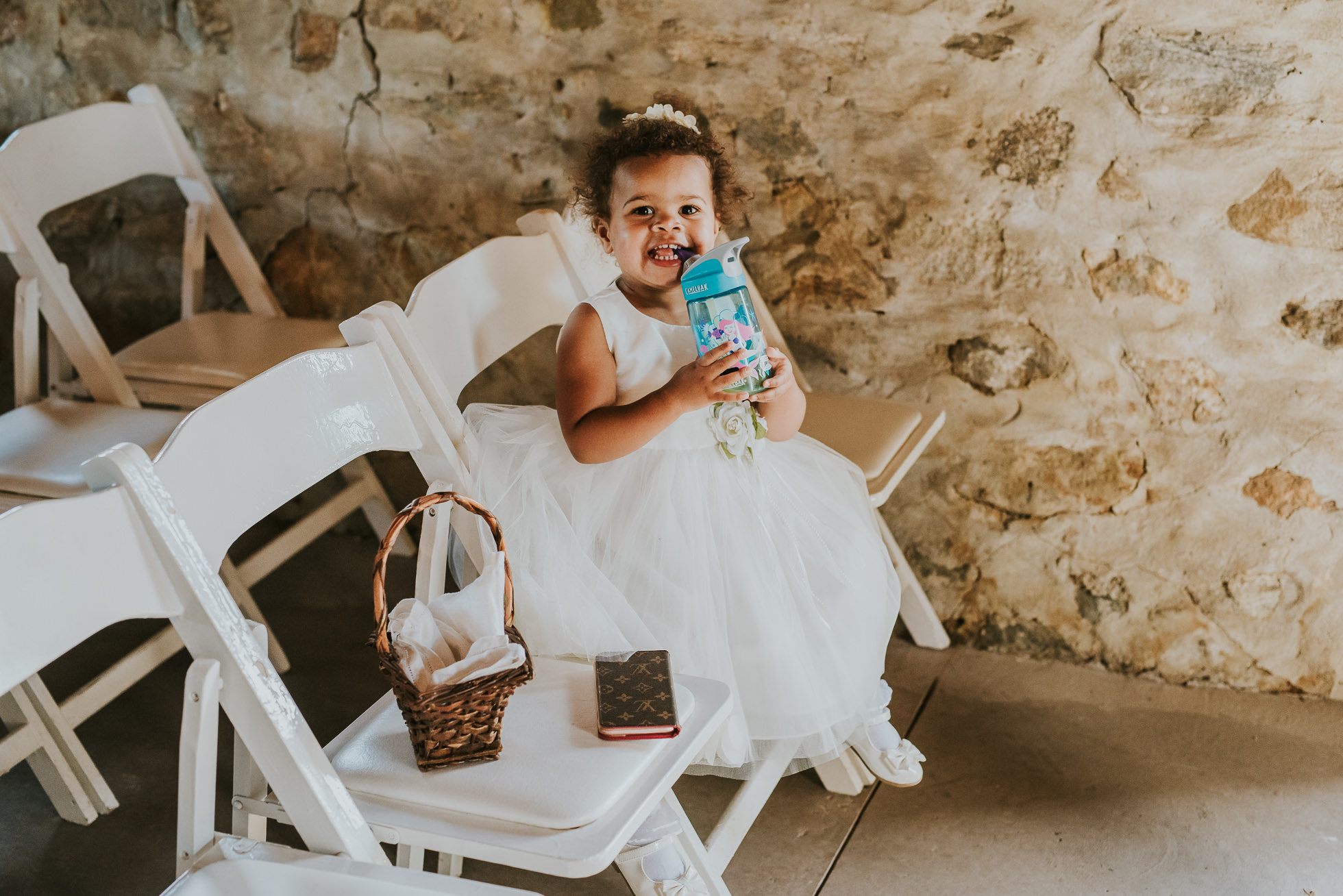 rustic flower girl dress photographed by Traverse the Tides