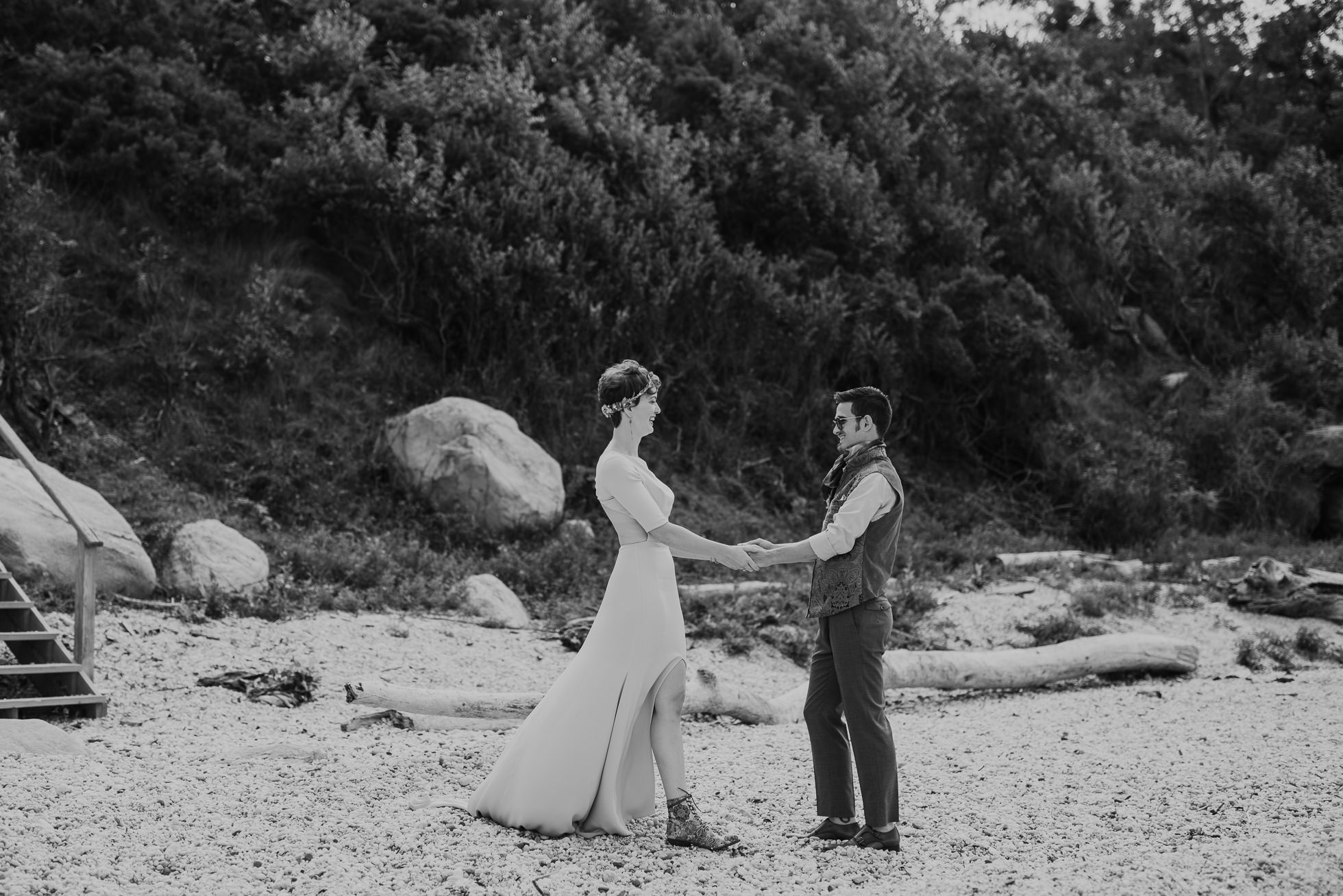 67 steps beach wedding