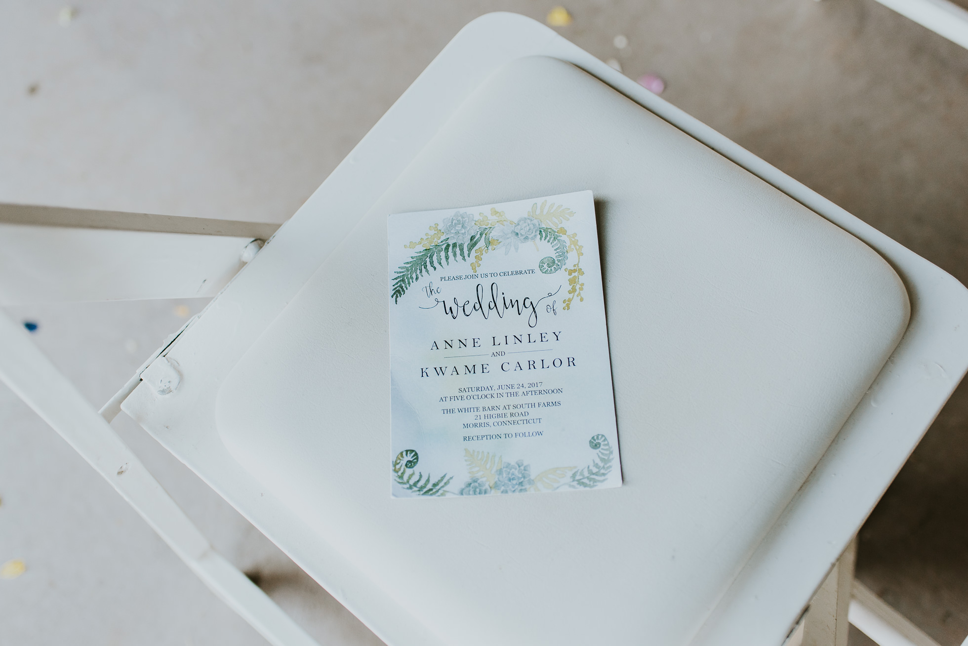 rustic wedding program photographed by Traverse the Tides