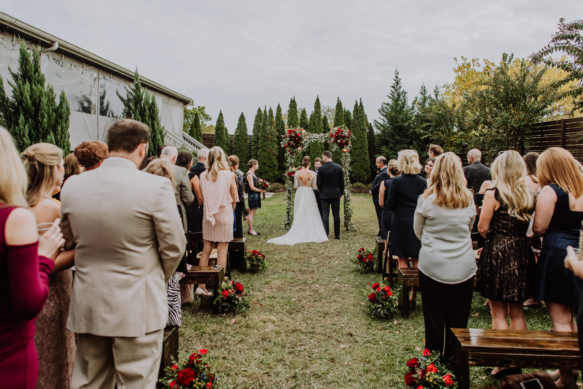 outdoor wedding ceremony at the cordelle nashville