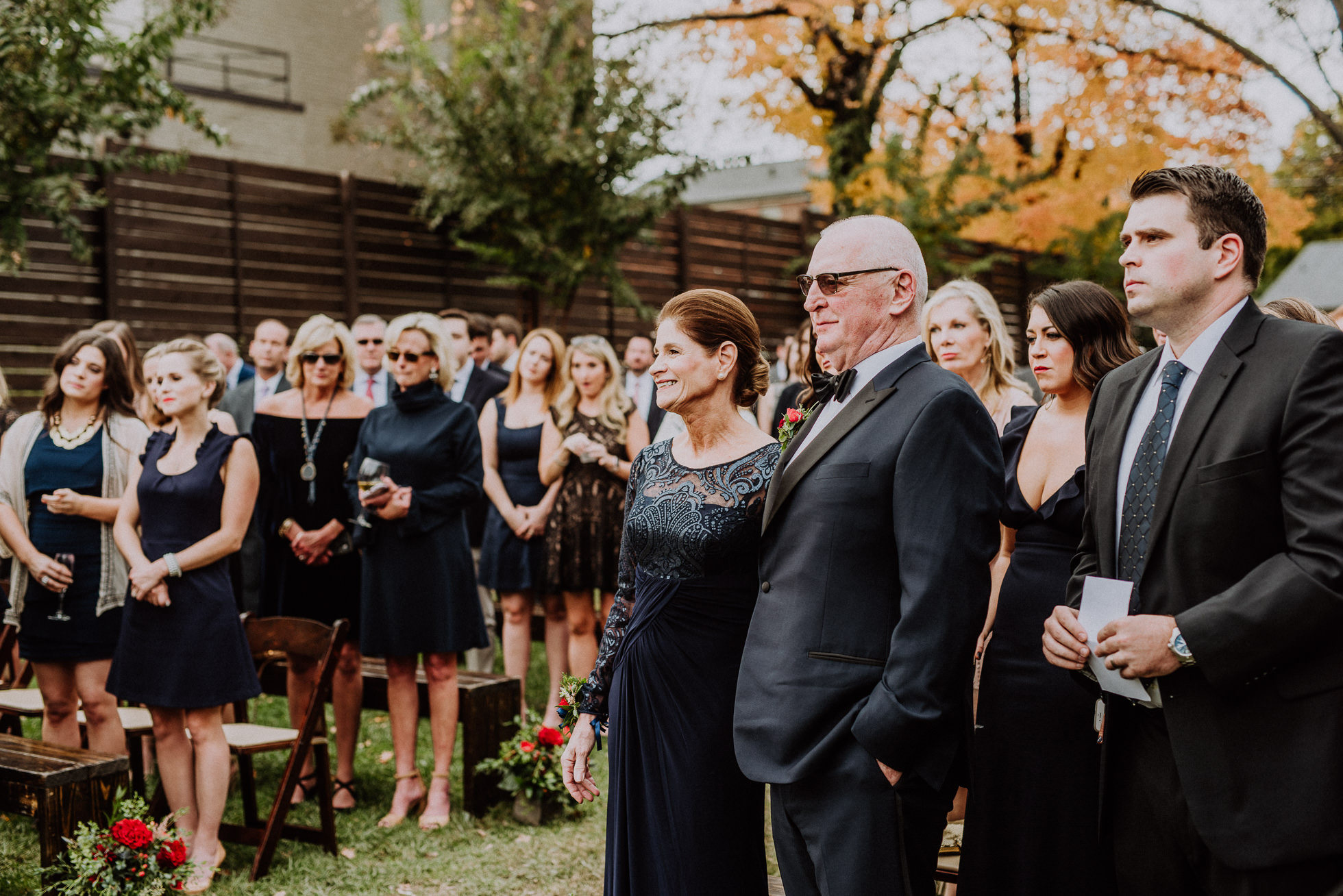 guests at outdoor ceremony the cordelle nashville wedding
