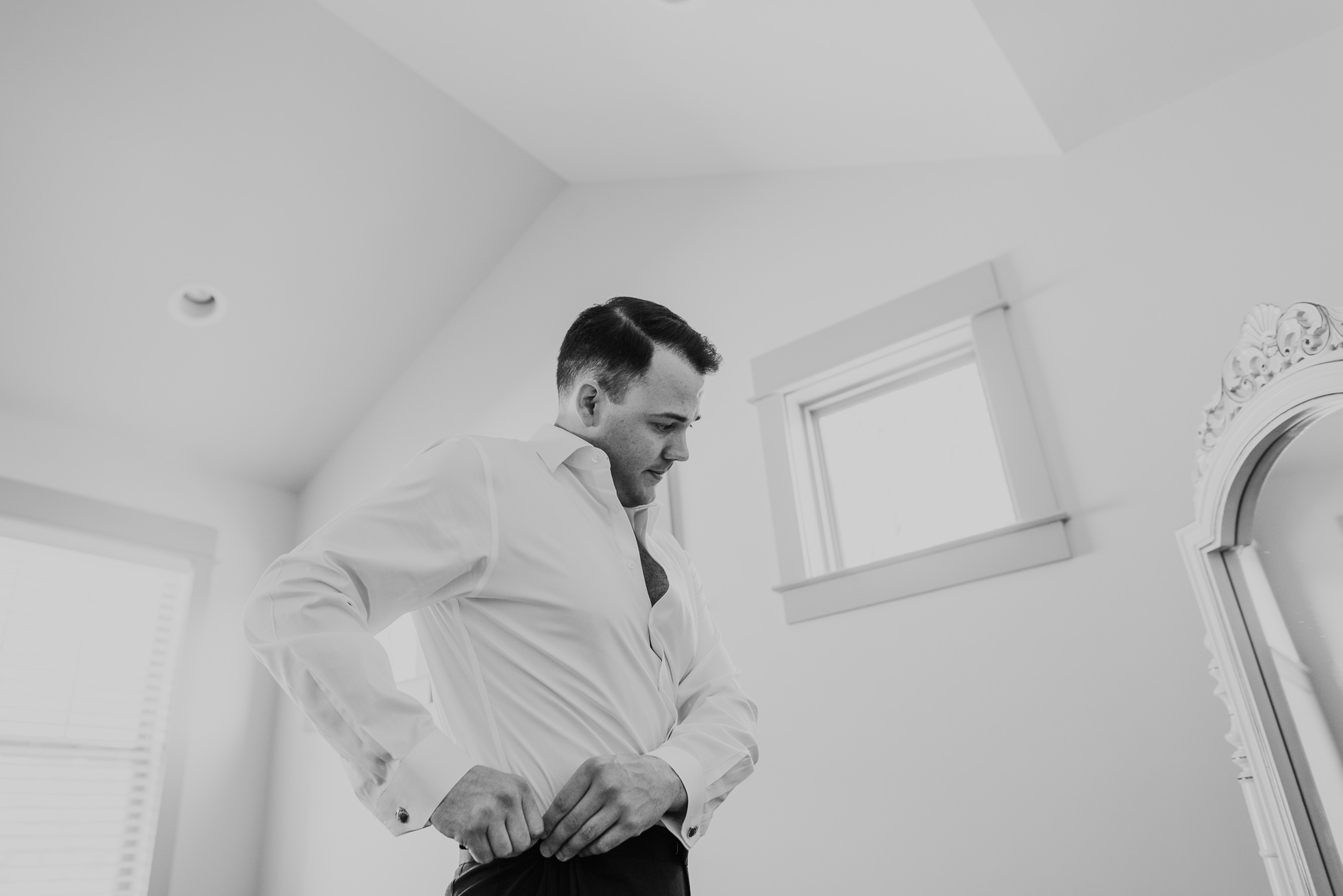 groom getting ready