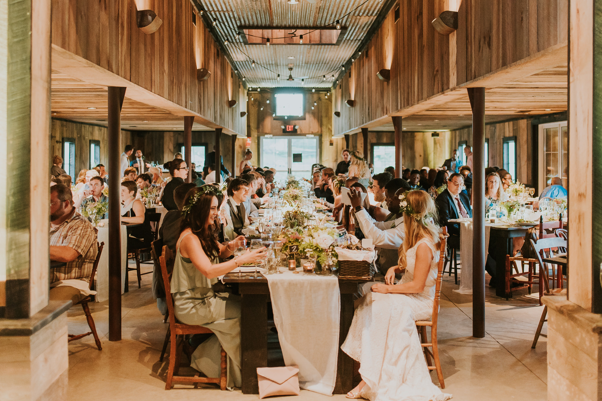 rustic wedding reception photos photographed by Traverse the Tides