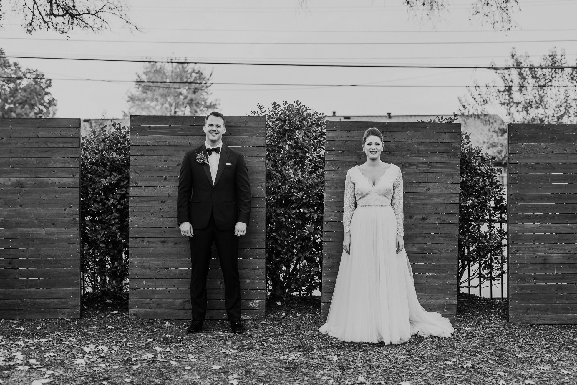 bride and groom outside of the cordelle nashville