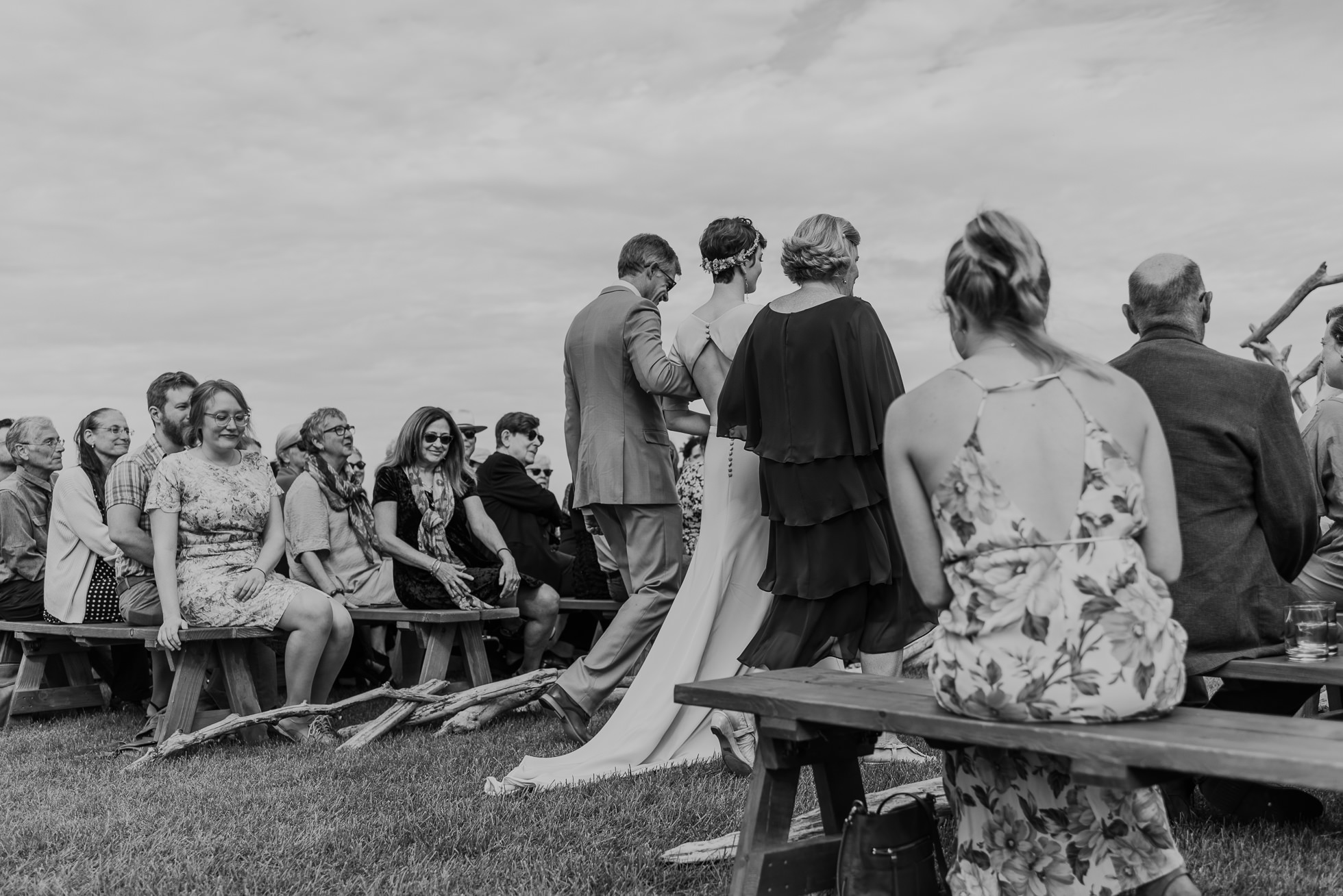 black and white wedding photography