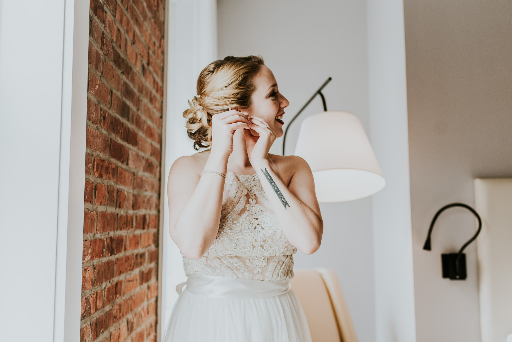 bridal earrings photographed by Traverse The Tides