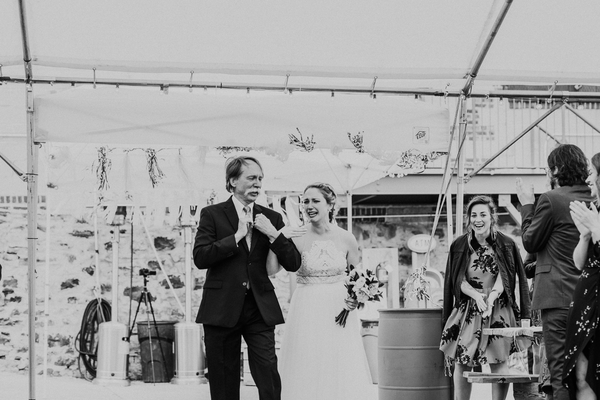 bridal entrance photographed by Traverse The Tides