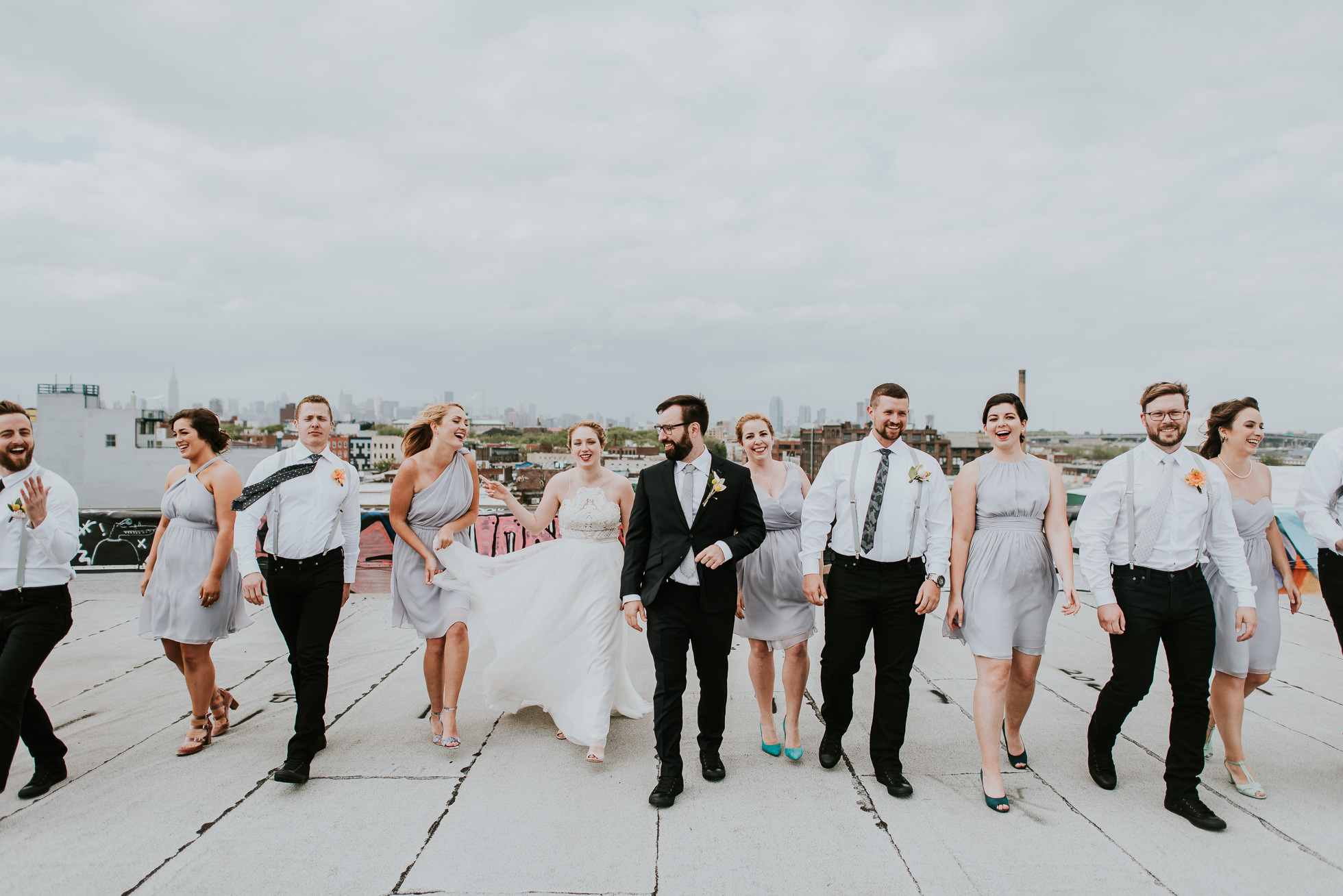 bridal party photos photographed by Traverse The Tides