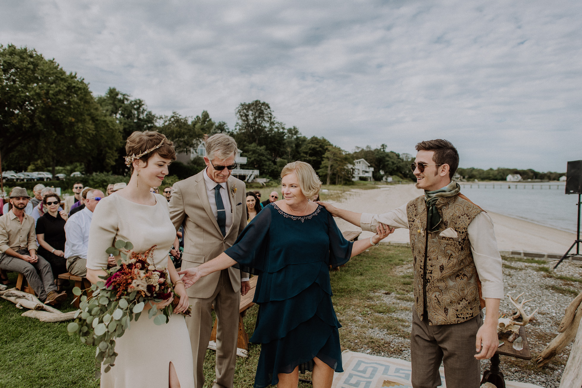 bride hand off