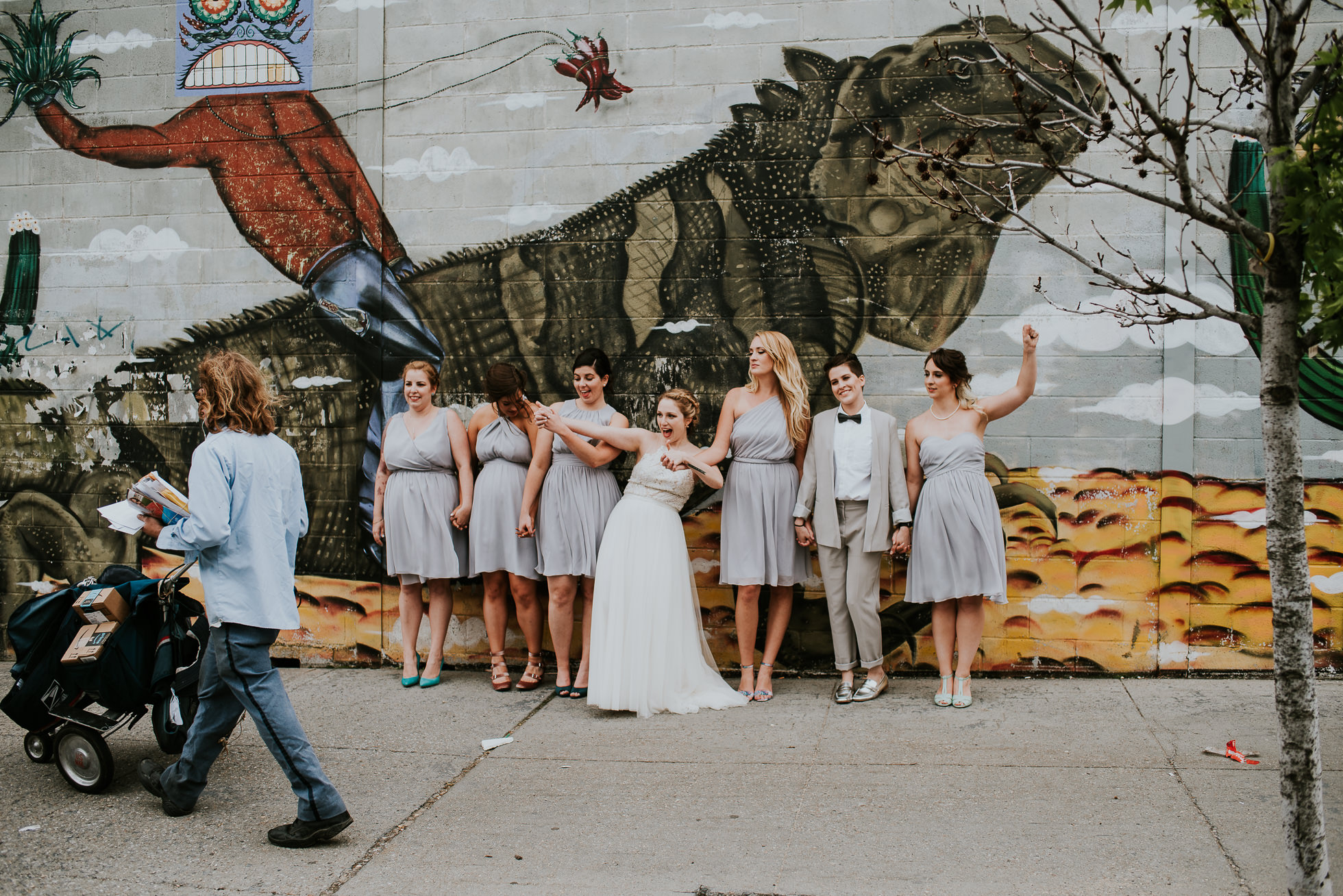 bridesmaids iguana graffiti photographed by Traverse The Tides