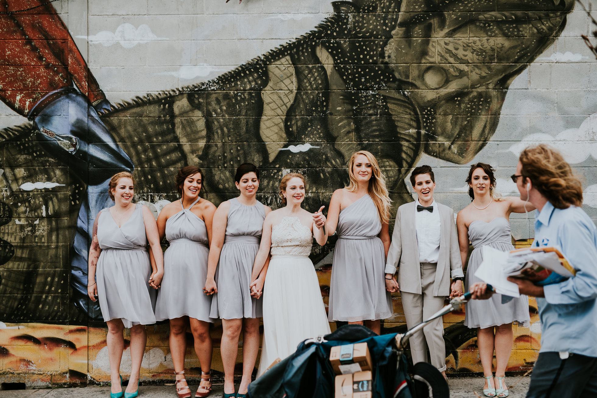 bridesmaids street photos photographed by Traverse The Tides