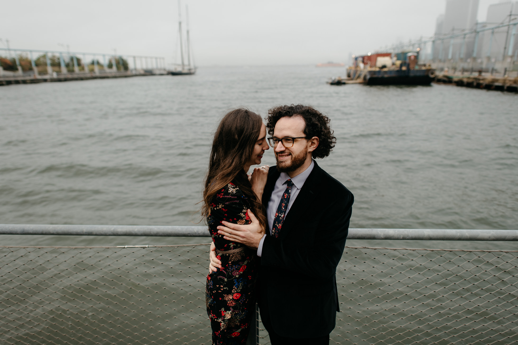 Brooklyn Bridge Park engagement photos