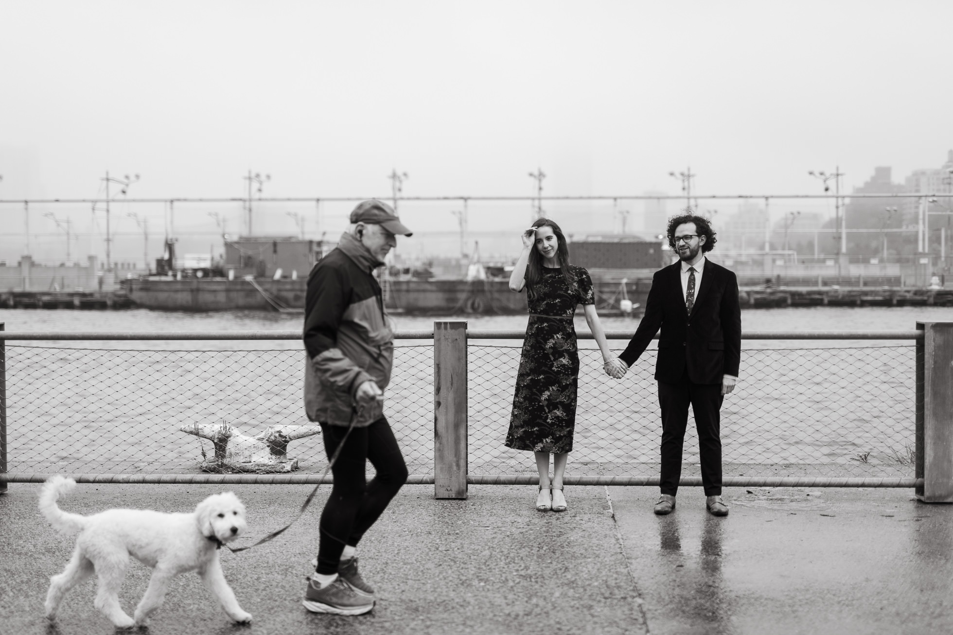 Brooklyn pier engagement photos