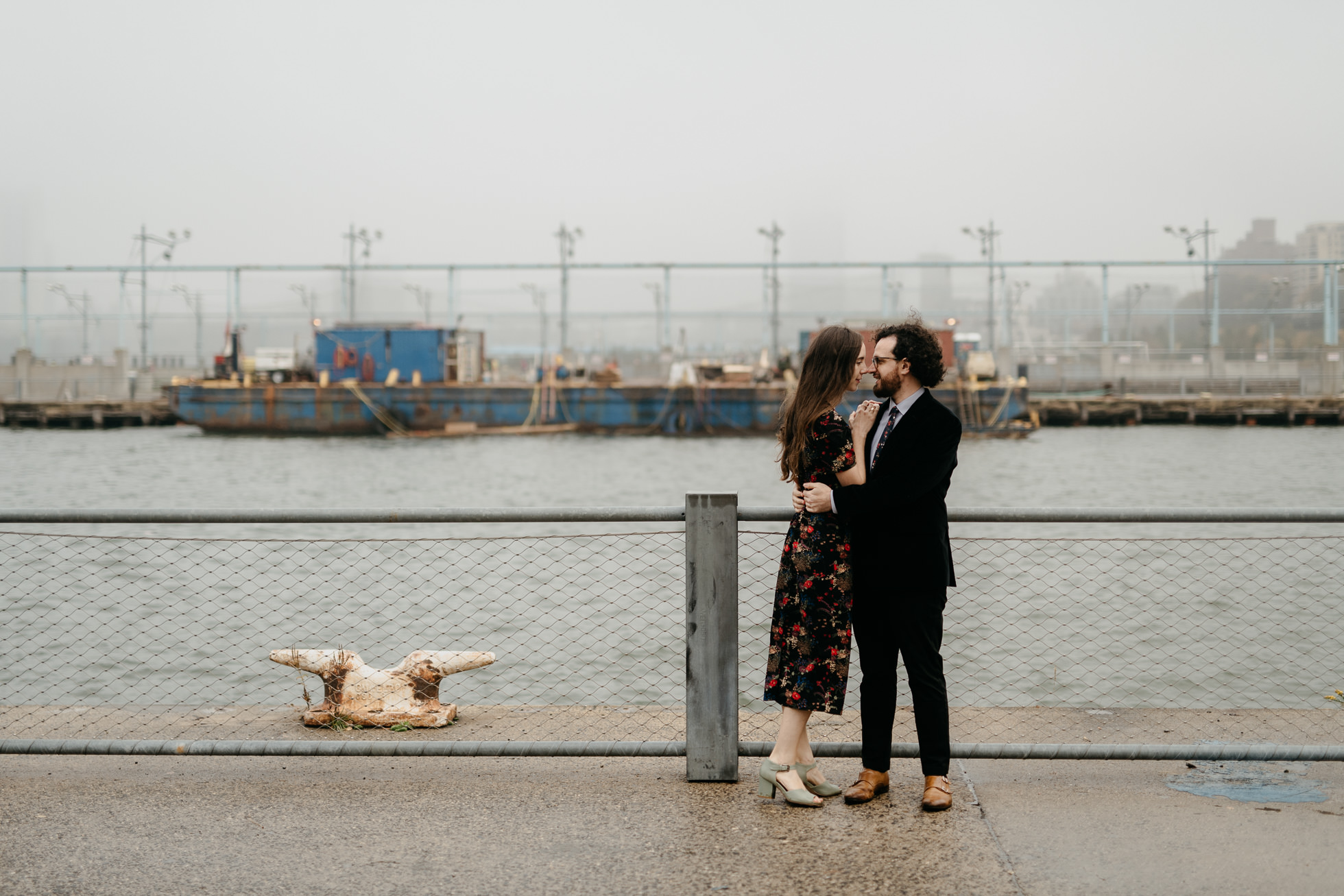 Brooklyn pier engagement session