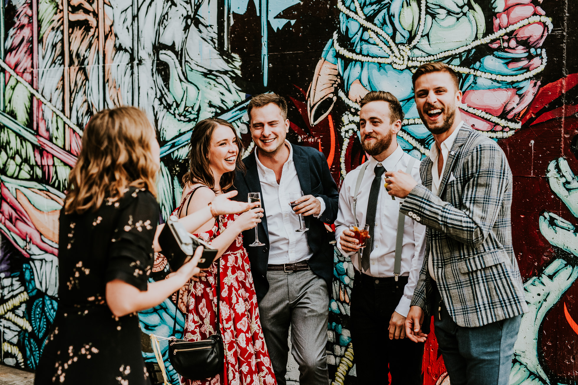 brooklyn wedding guests photographed by Traverse The Tides