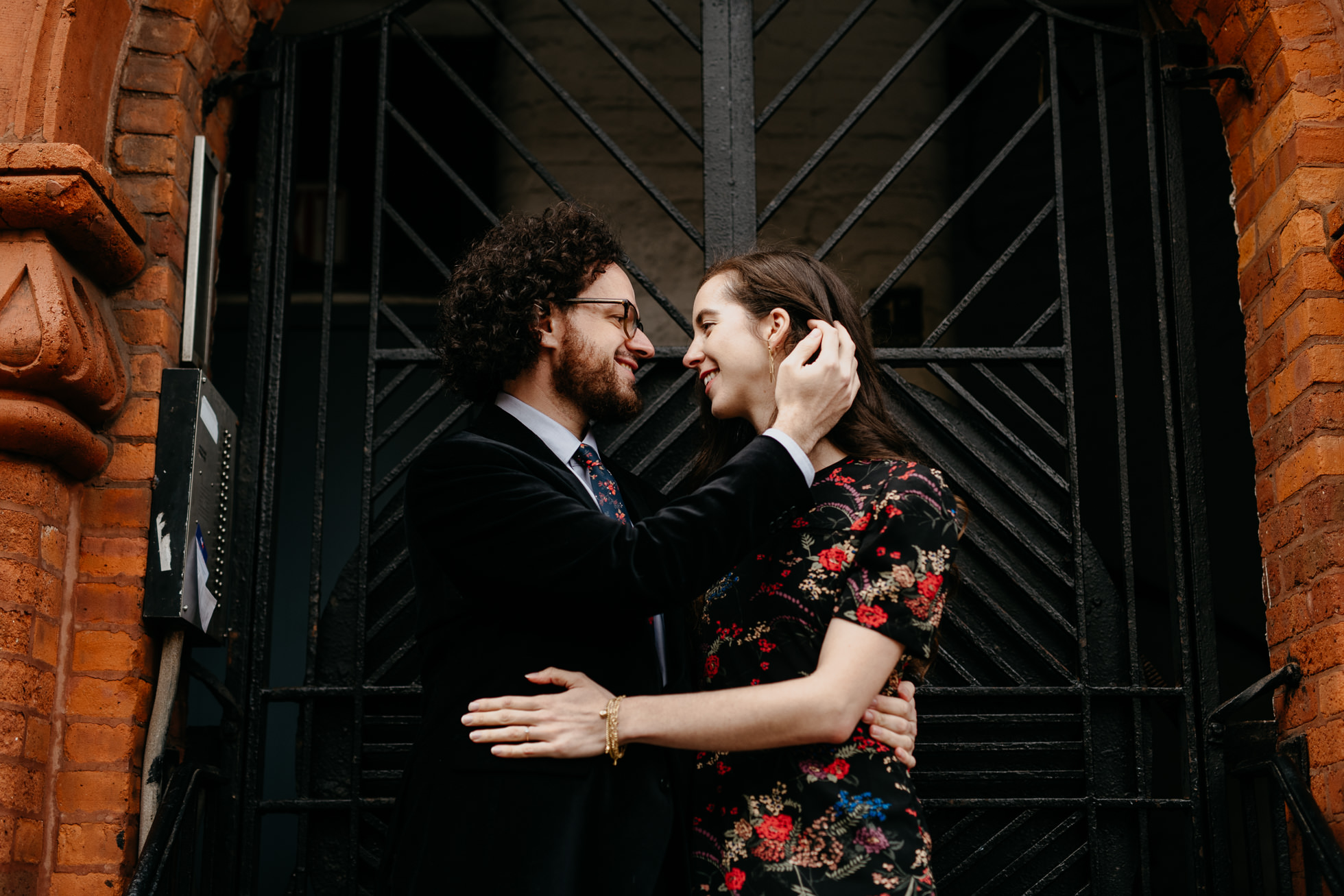 emotional Brooklyn engagement session