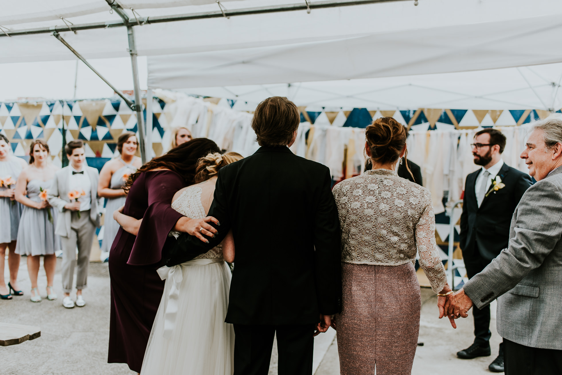 emotional family wedding photographed by Traverse The Tides