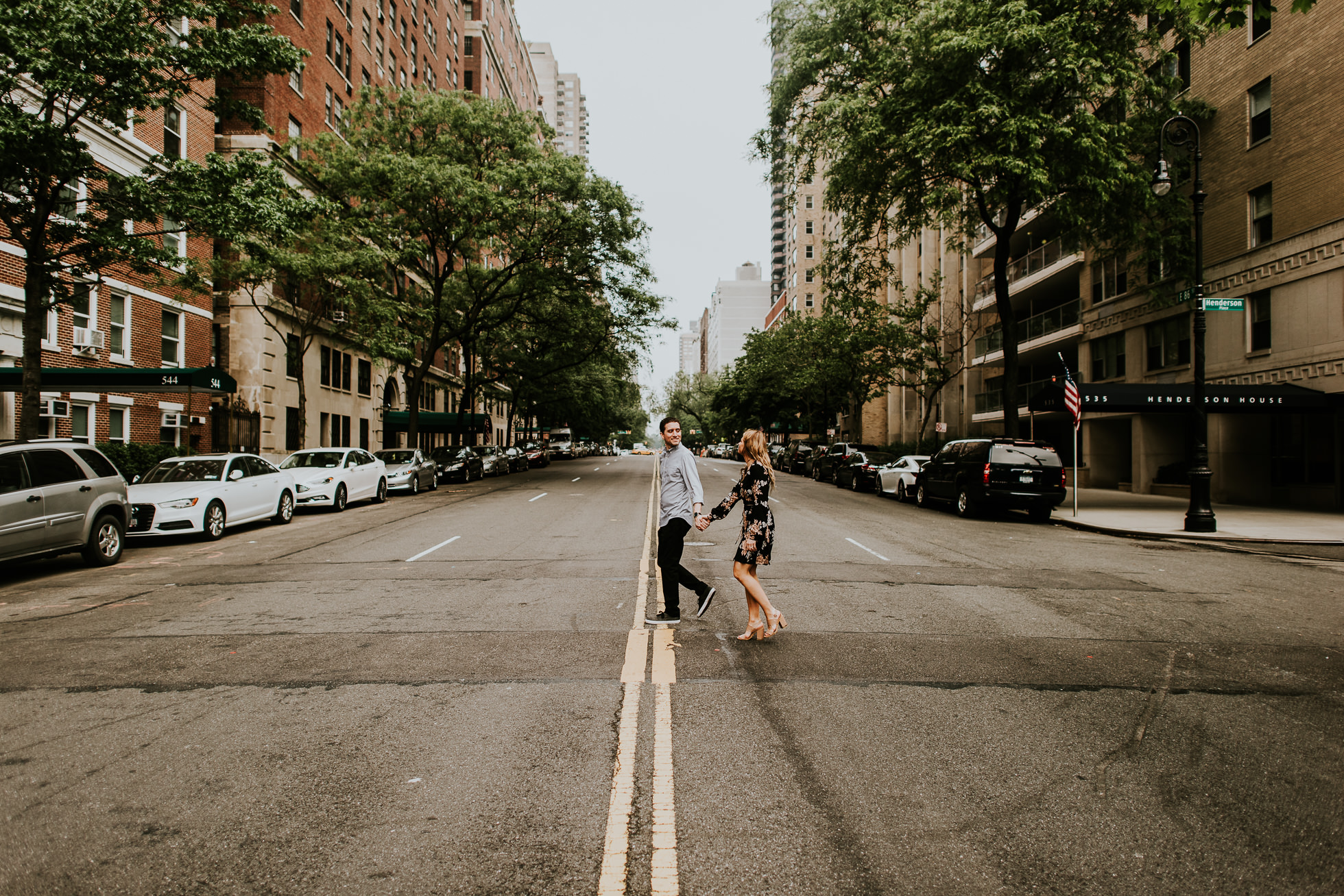 middle of street wedding photographed by Traverse the Tides38