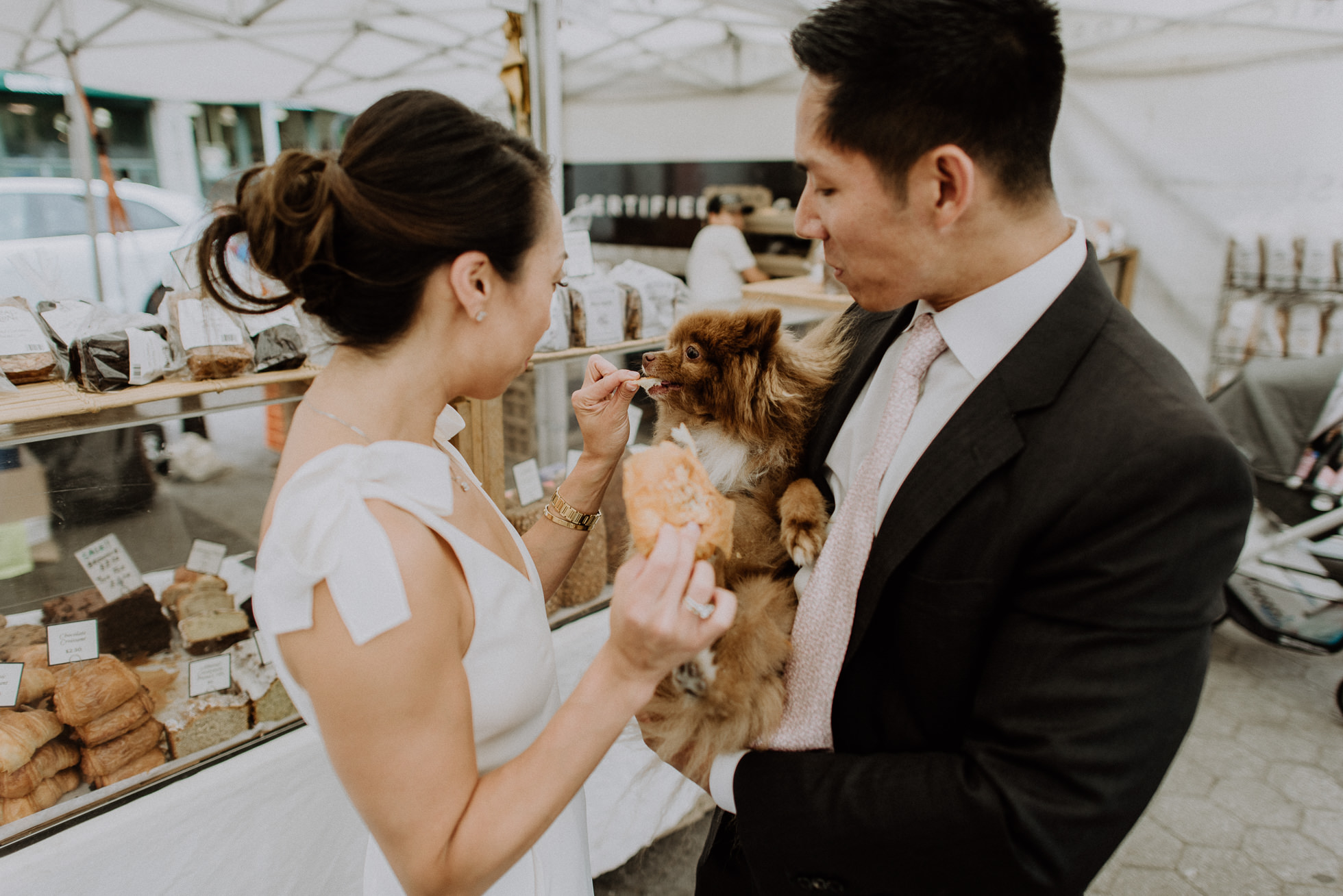 NYC farmers market engagement session