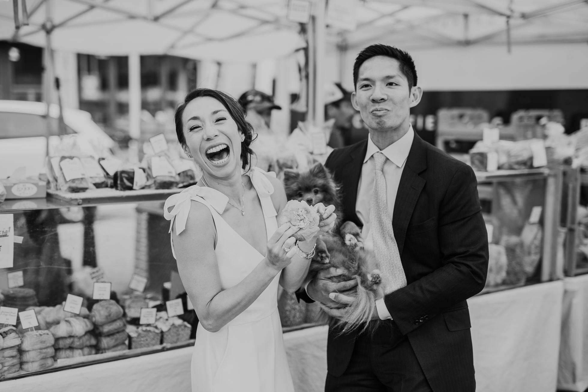 NYC farmers market wedding