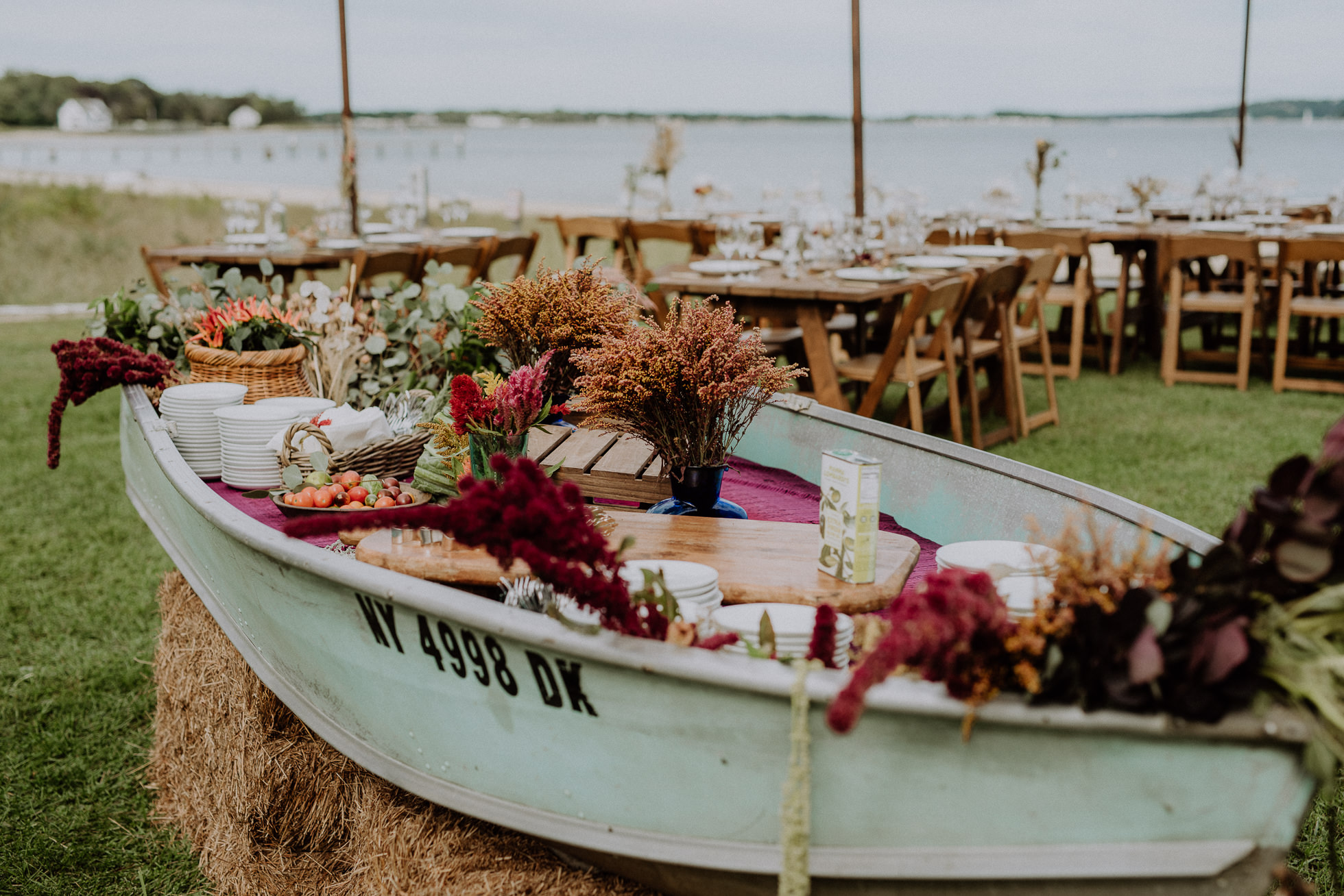 rustic cocktail hour decor