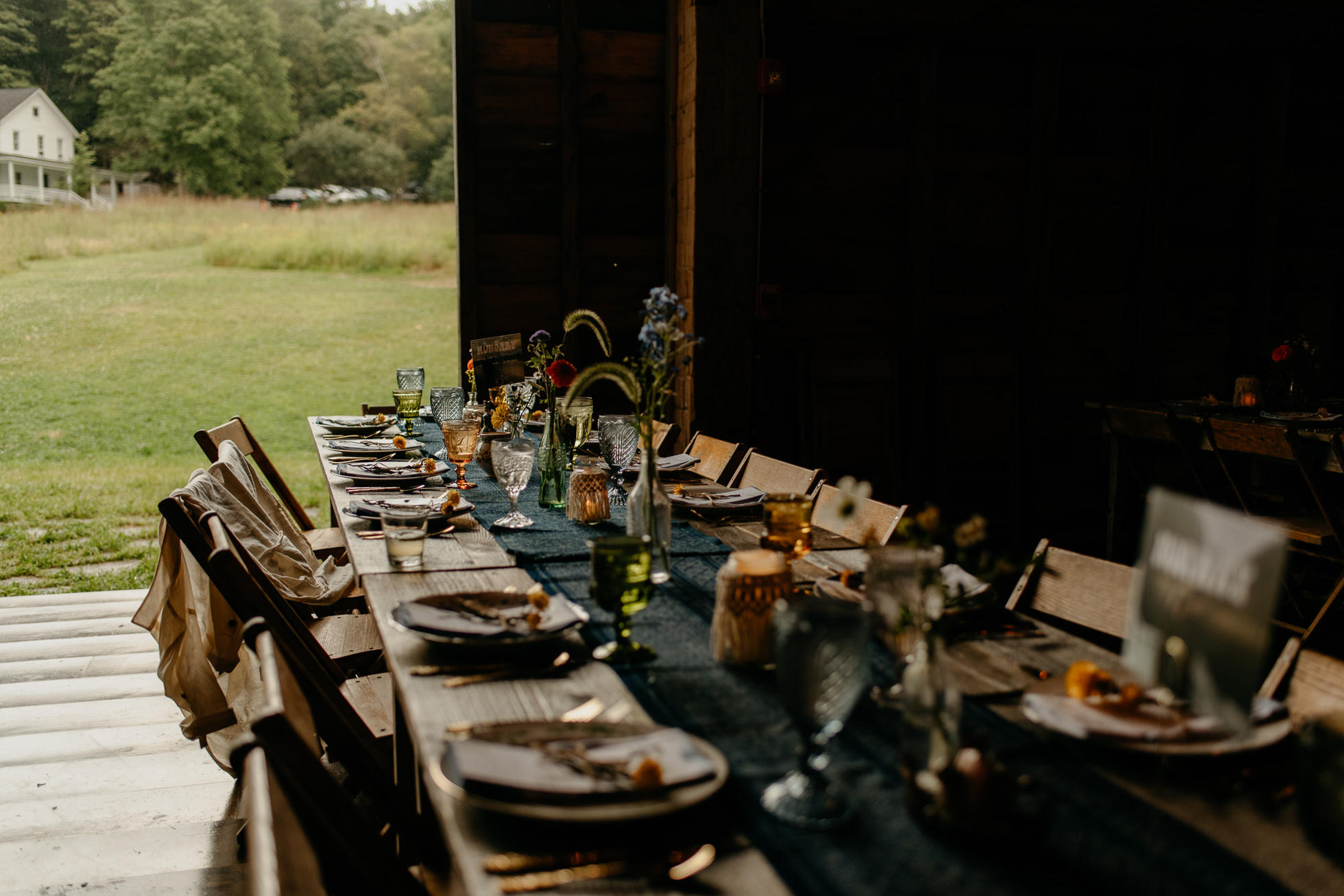 rustic wedding reception decor