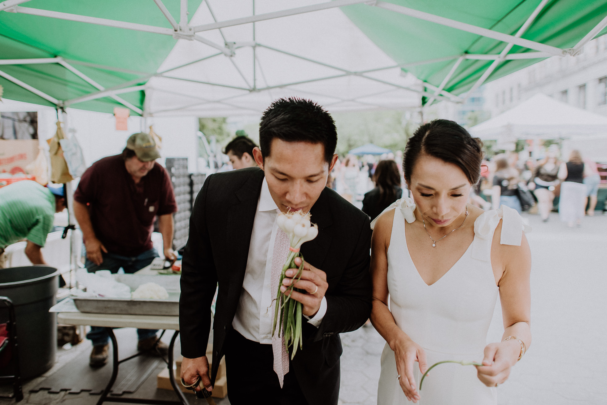 union Square Greenmarket engagement photos