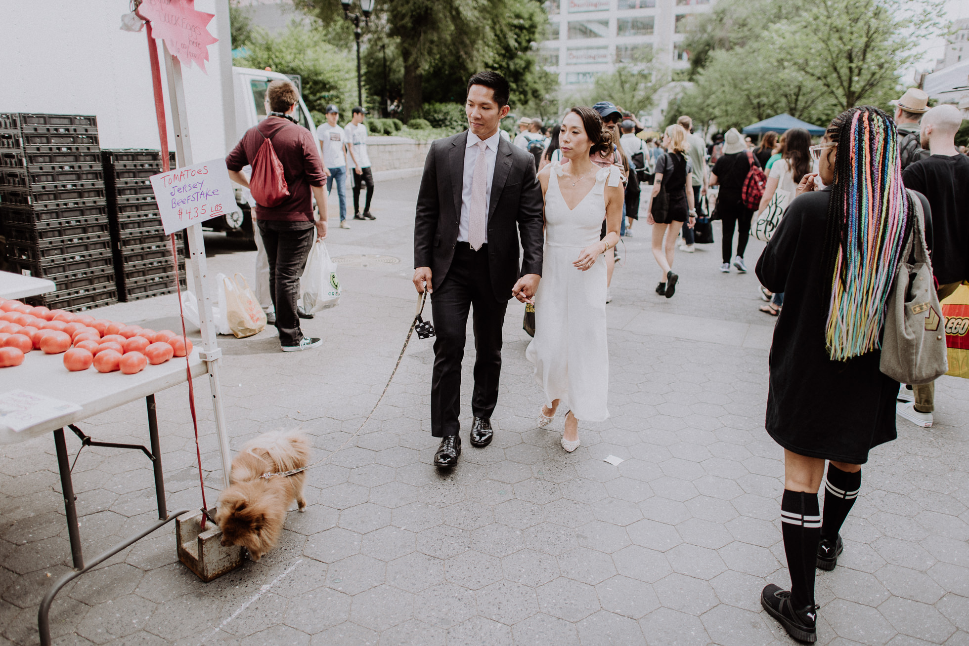 Union Square Greenmarket wedding photos