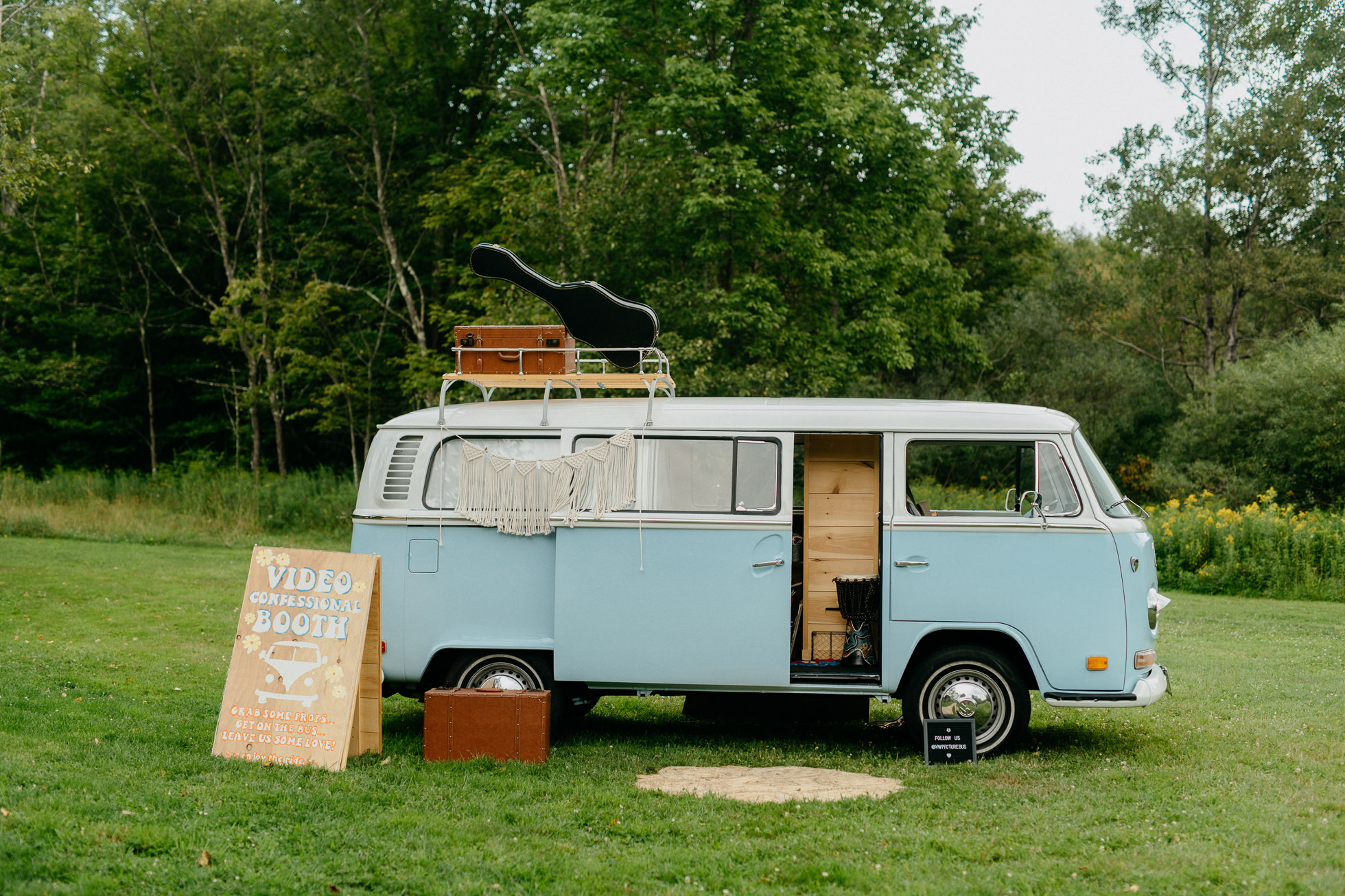 vw bus rental wedding