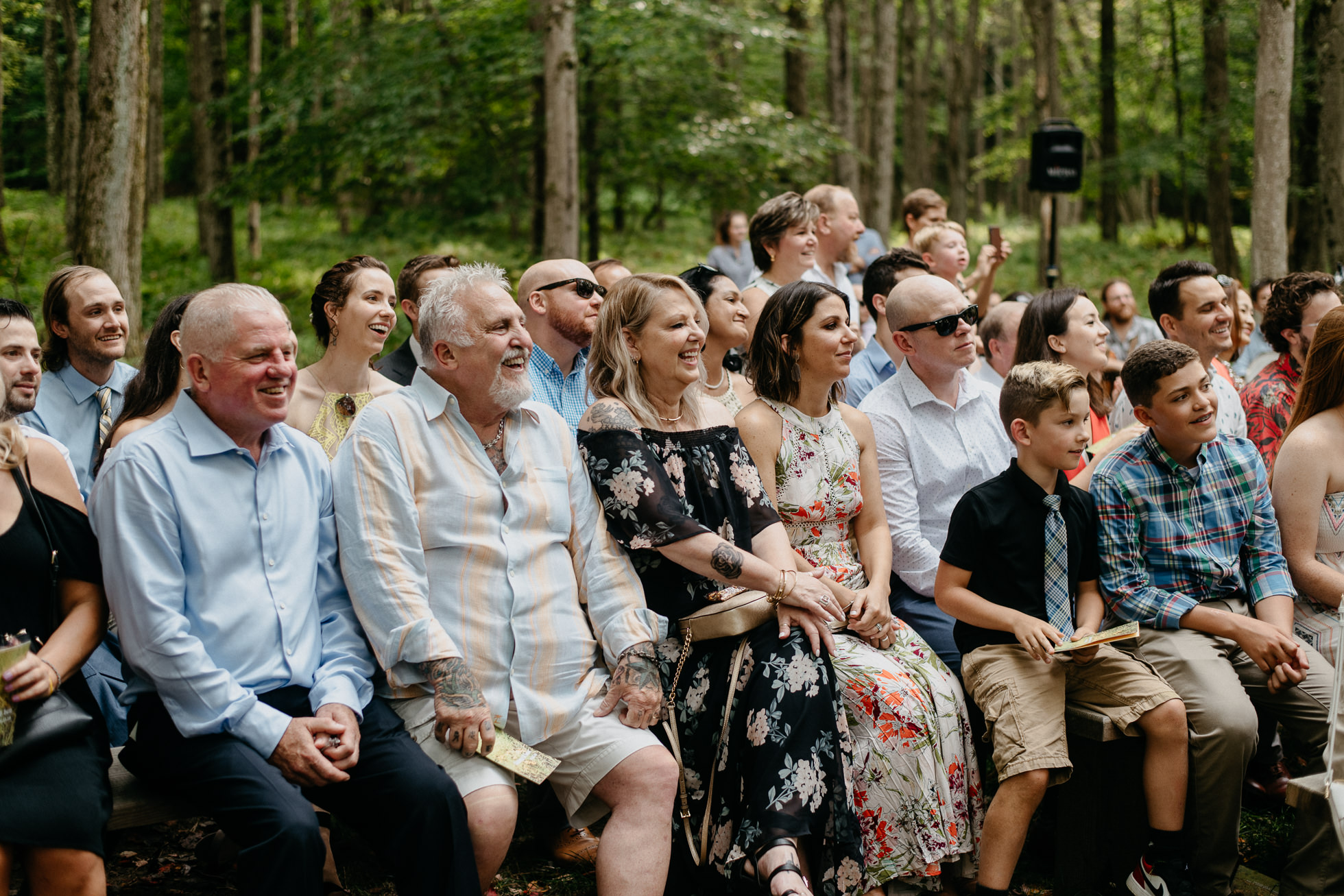 wedding ceremony guests