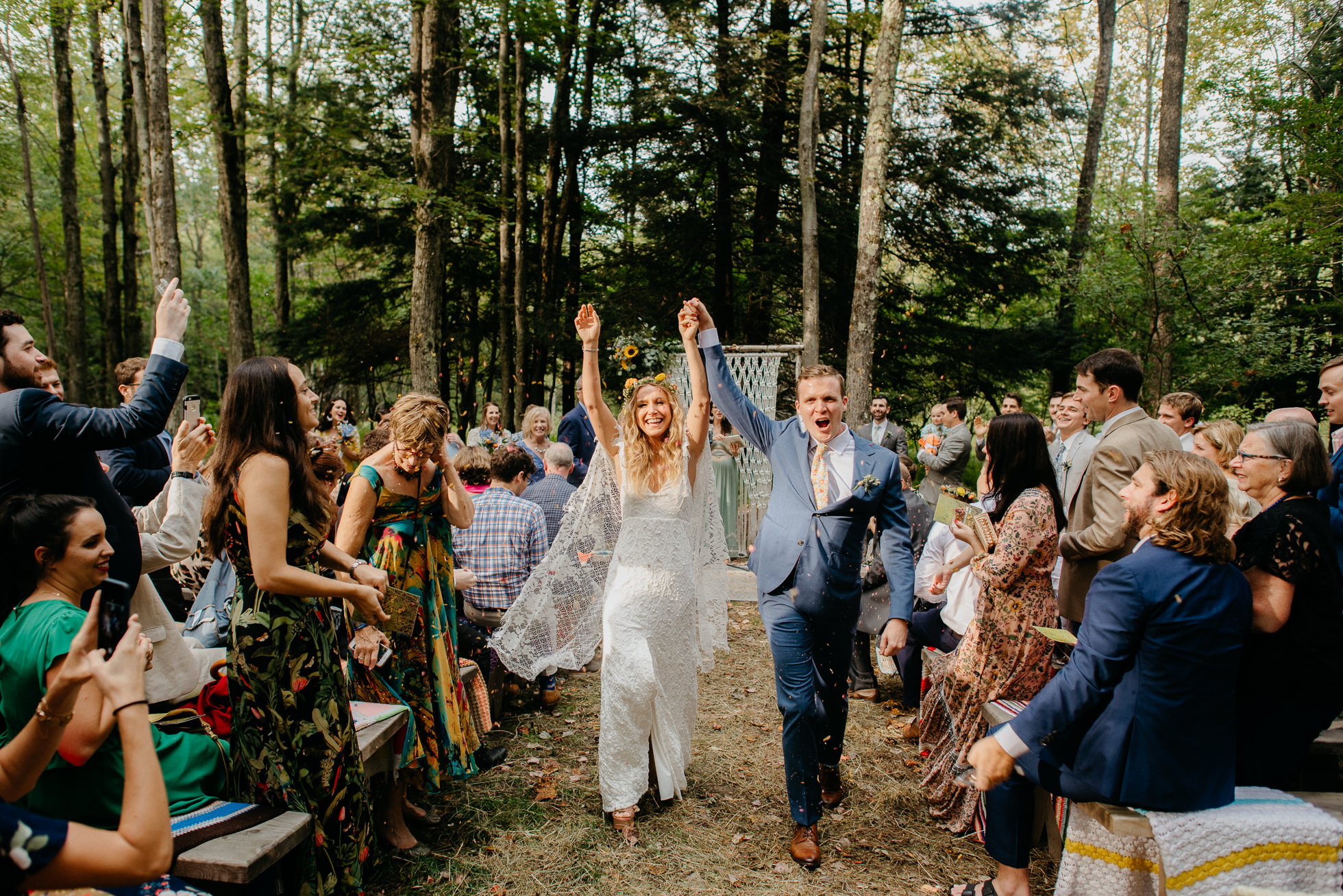 wedding confetti exit