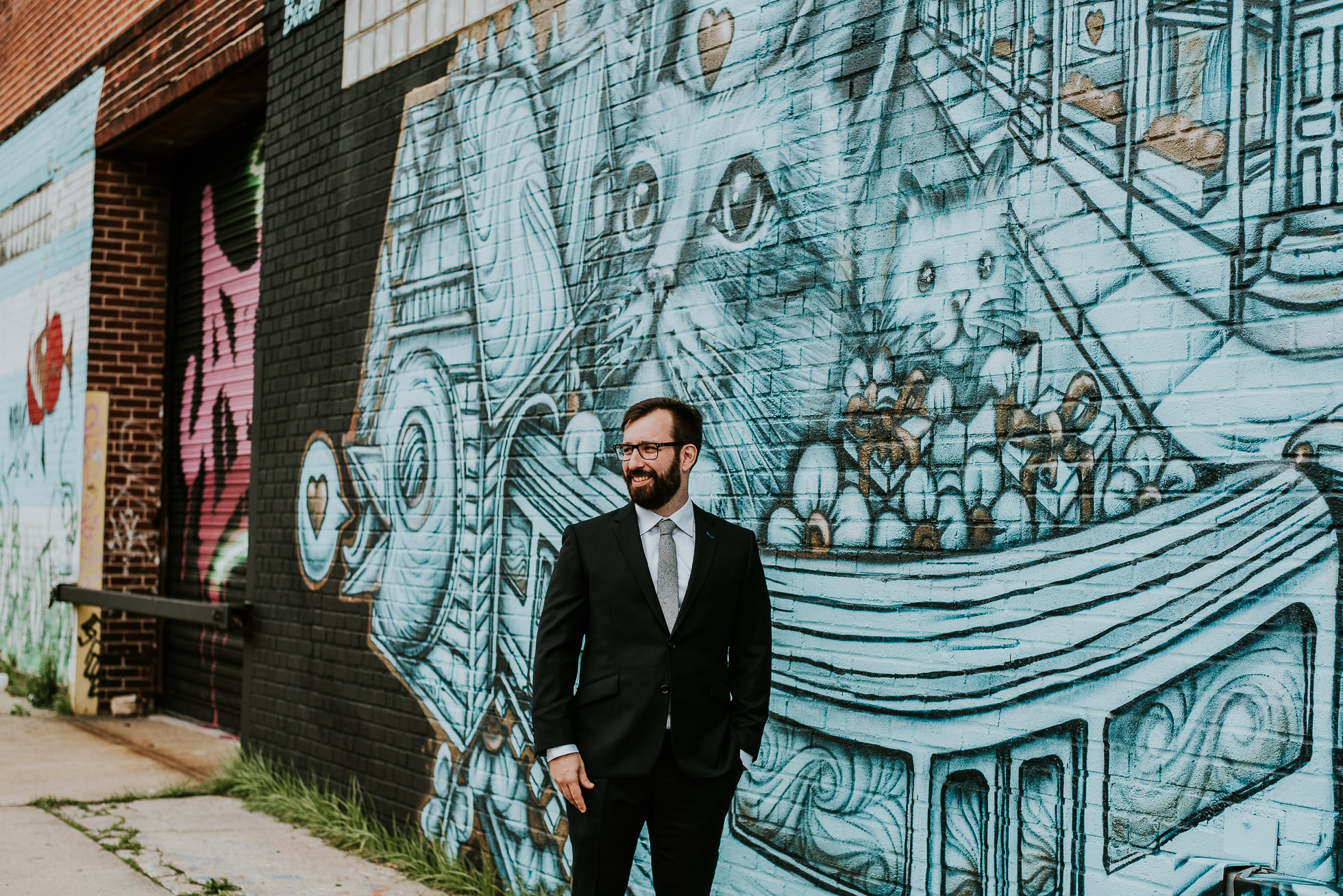 wedding photos graffiti photographed by Traverse The Tides