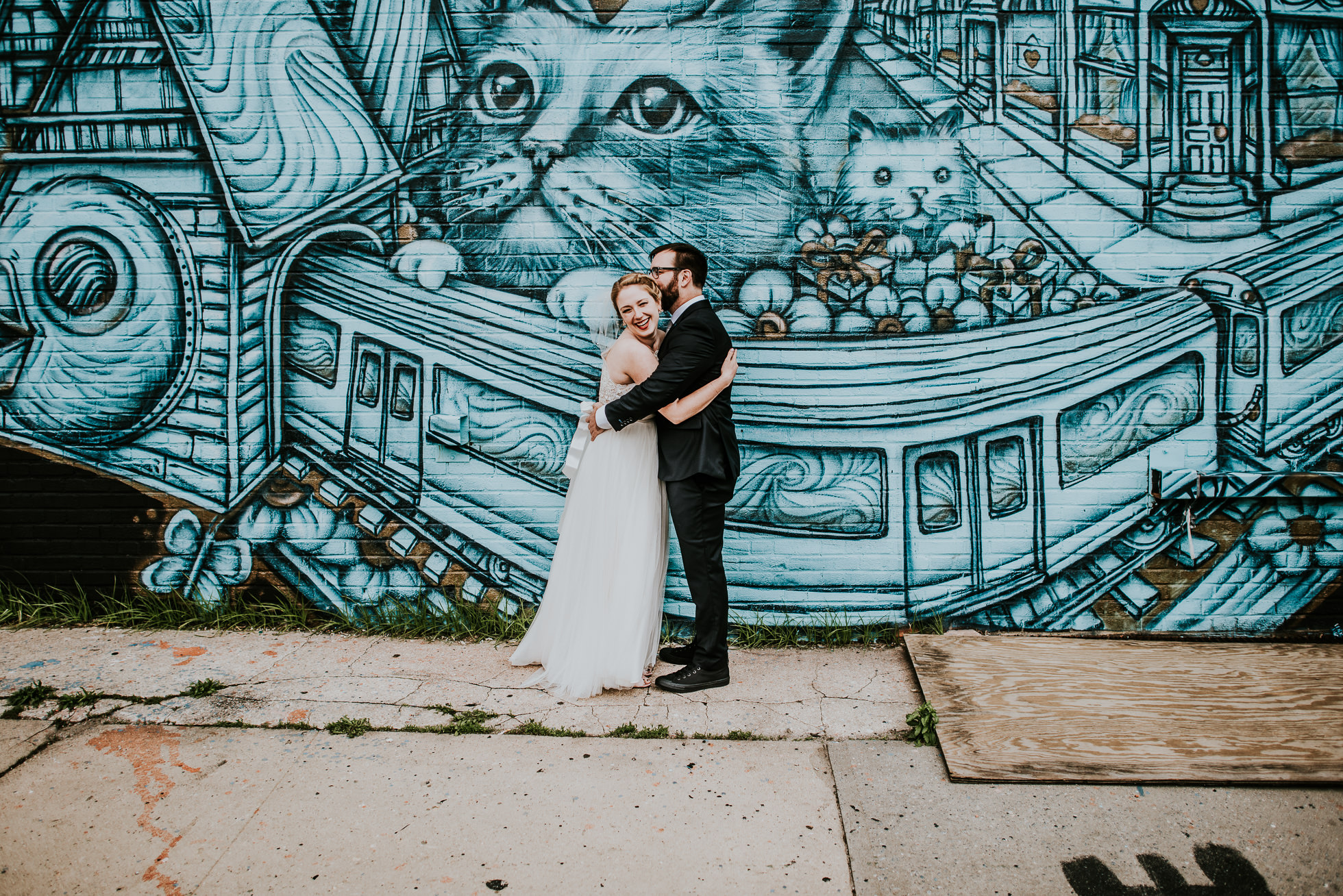 wedding with cats photographed by Traverse The Tides