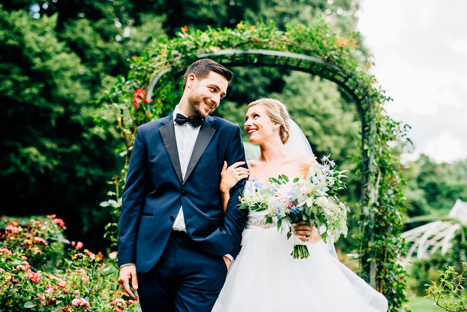 bride & groom portraits at lyndhurst castle rose garden photographed by traverse the tides-4