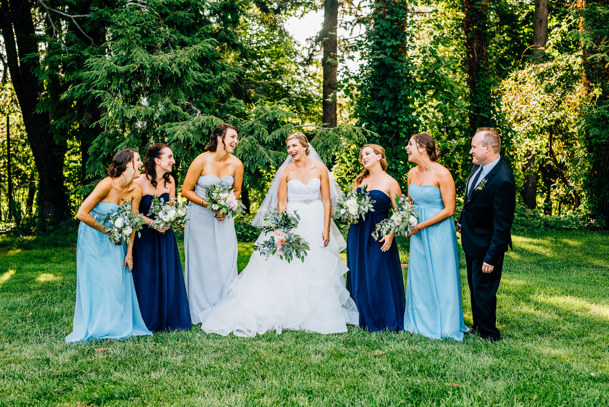 bridesmaids at lyndhurst castle photographed by traverse the tides