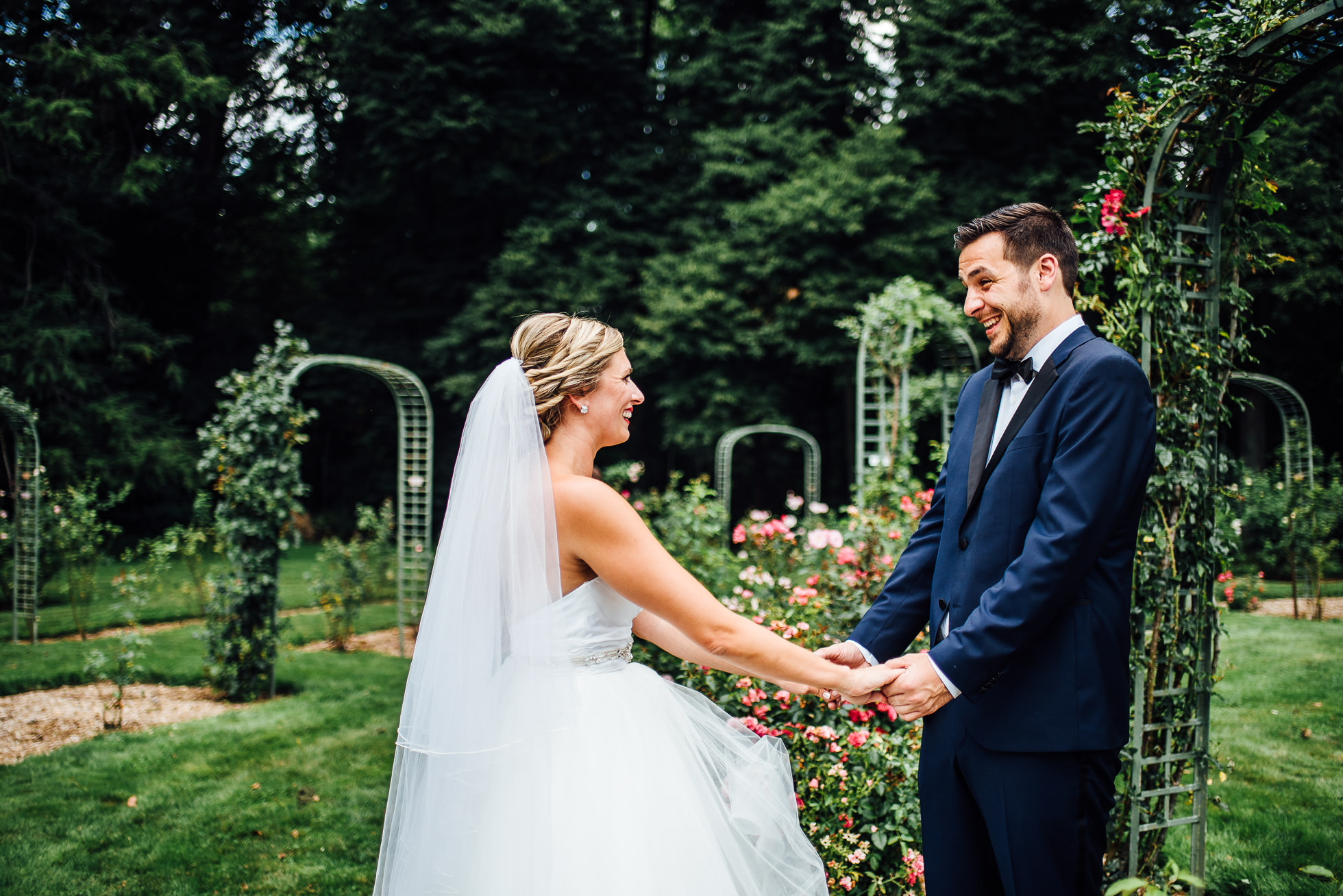 emotional first look at lyndhurst castle rose garden photographed by traverse the tides