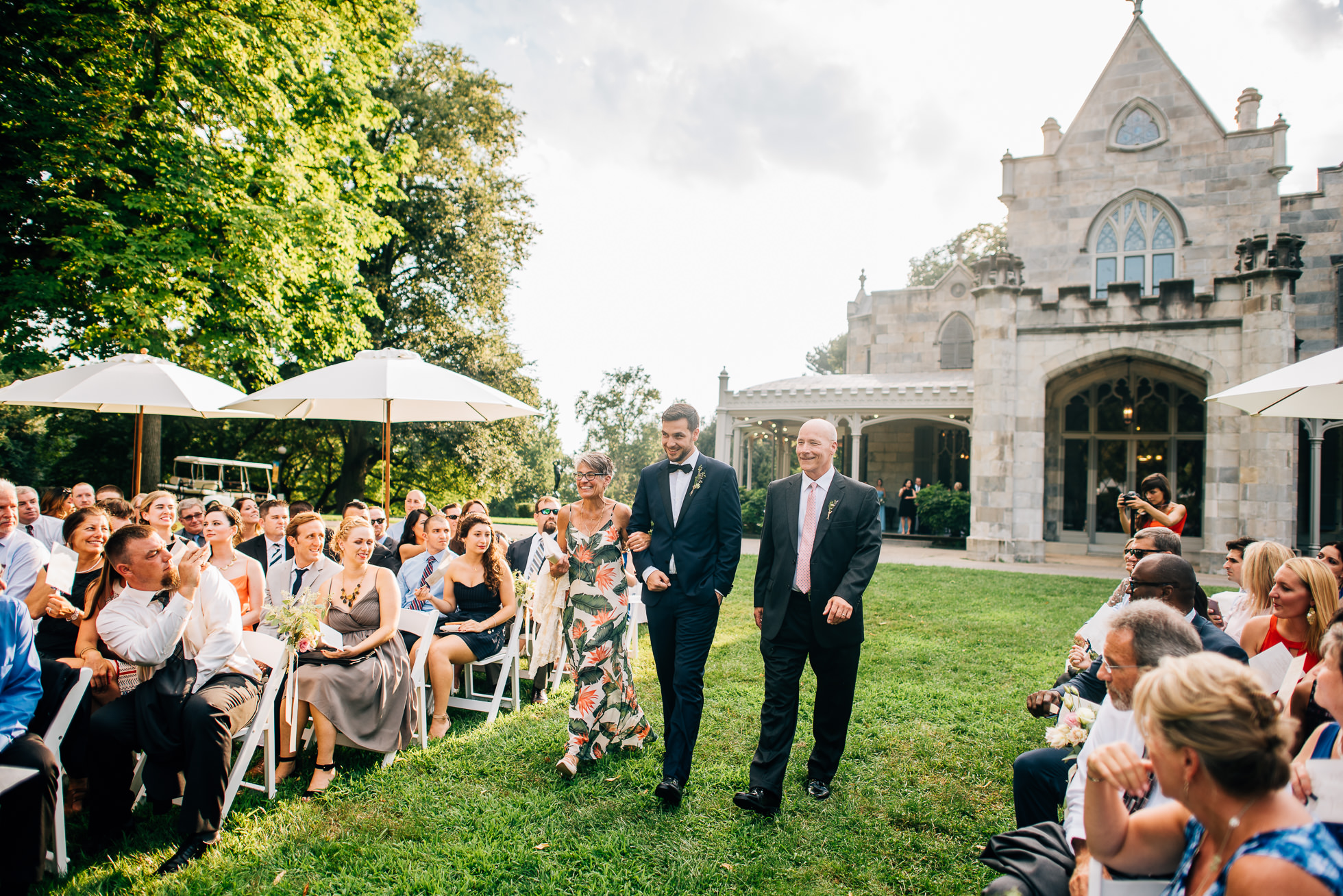 groom entrance at lyndhurst castle photographed by traverse the tides