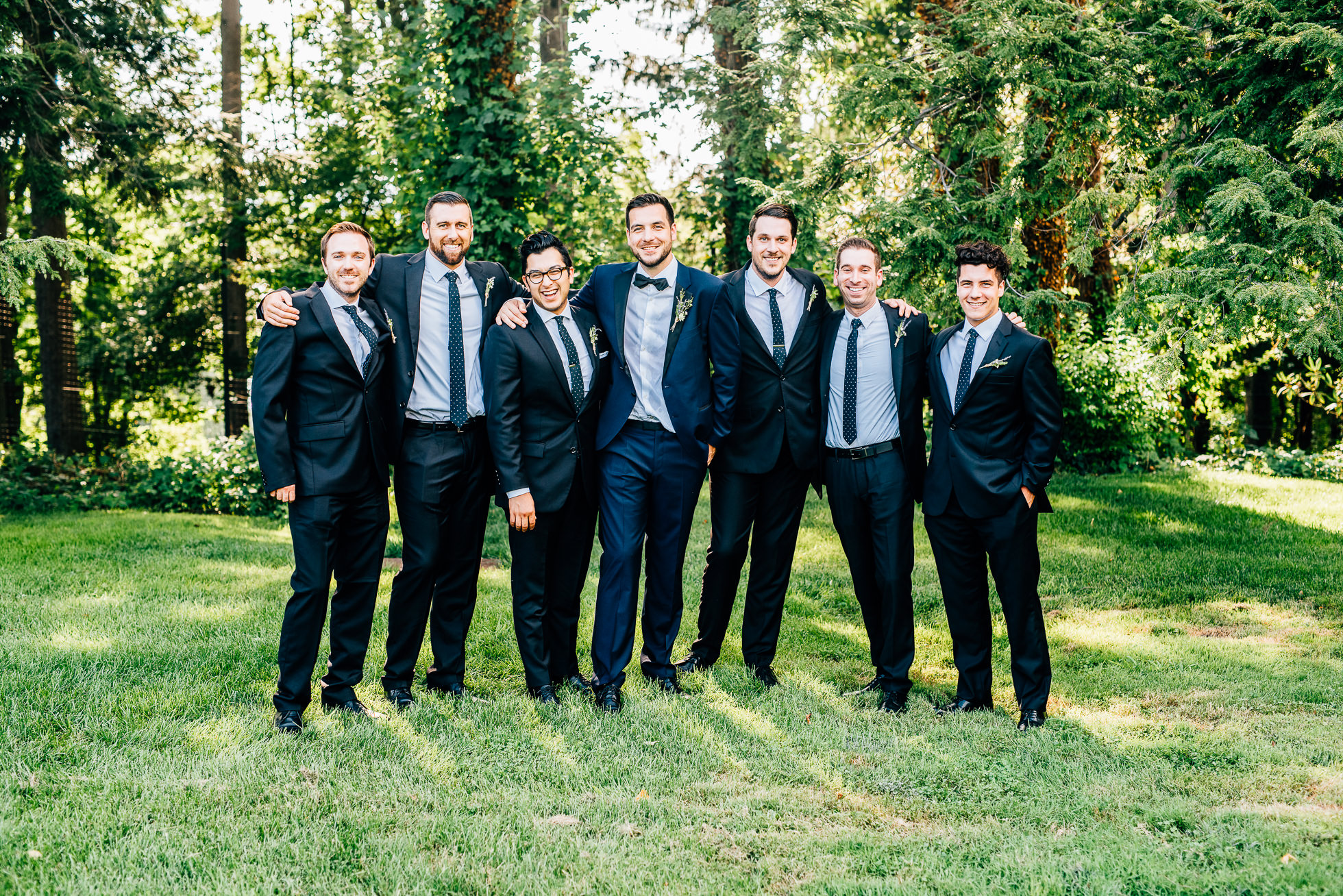 groomsmen at lyndhurst castle photographed by traverse the tides