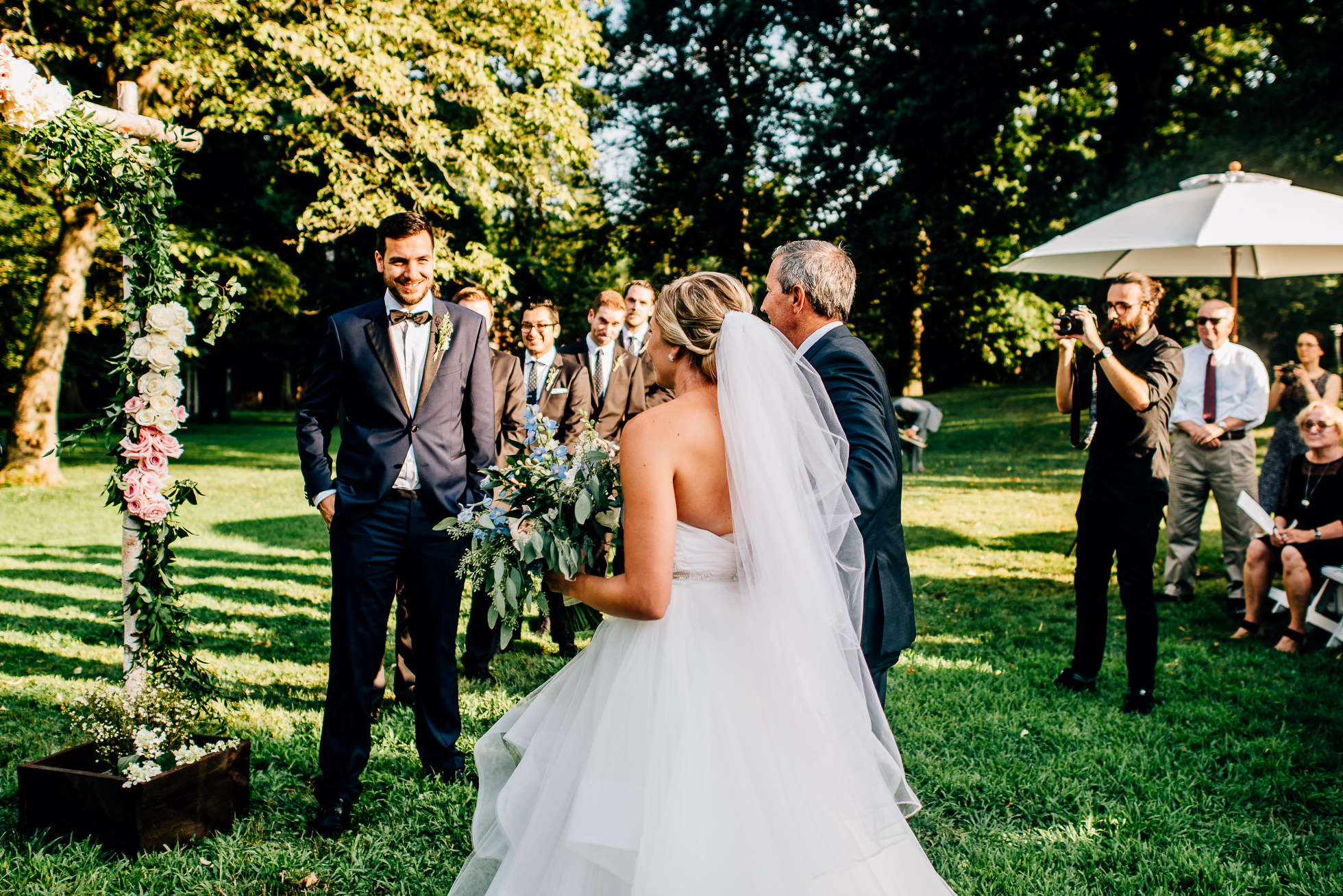 wedding ceremony at lyndhurst castle photographed by traverse the tides